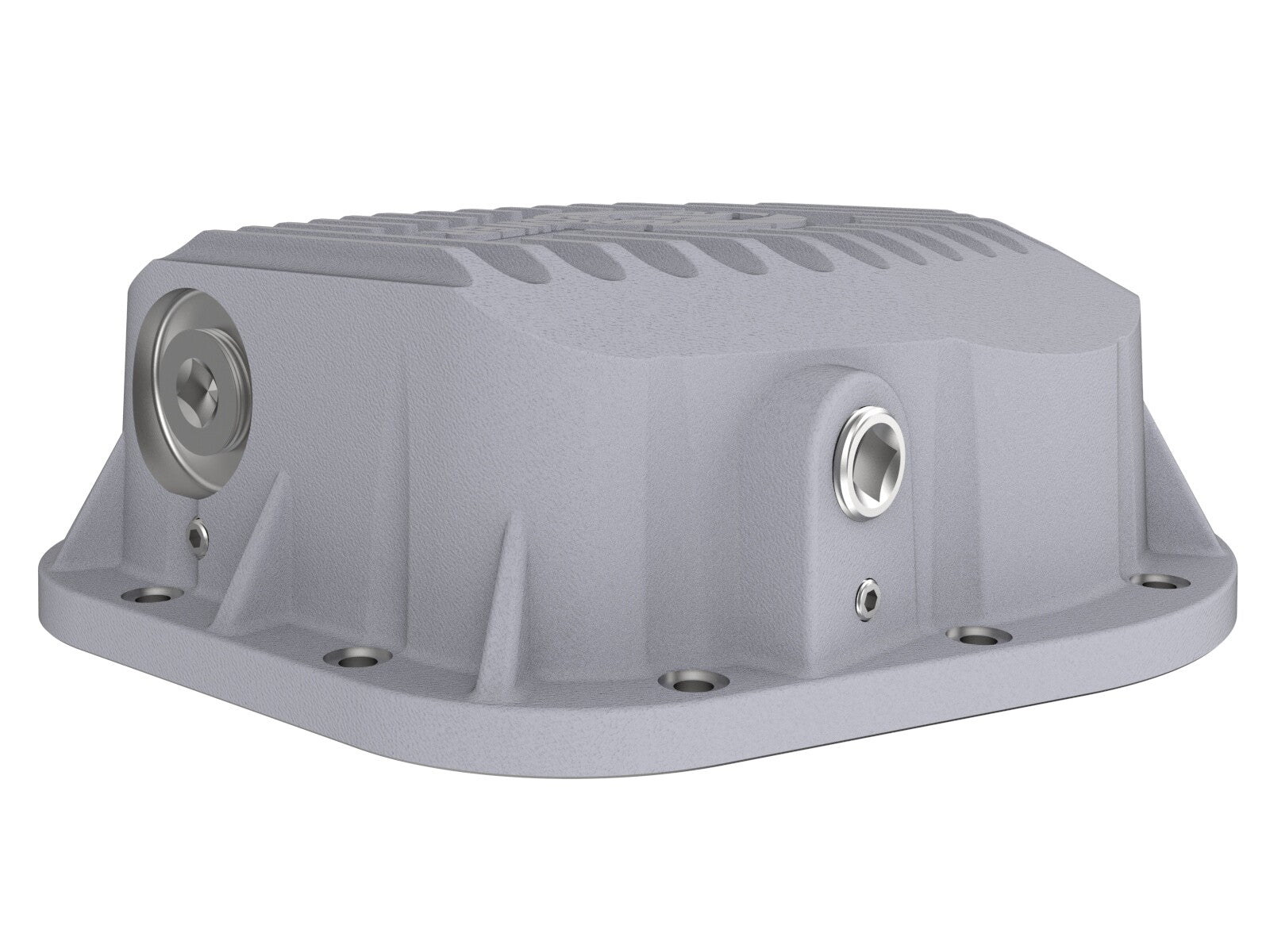 Street Series Rear Differential Cover Raw w/ Machined Fins Ford F-250/F-350/Excursion 86-26 V8 (td) (10.25/10.50-12) aFe Power