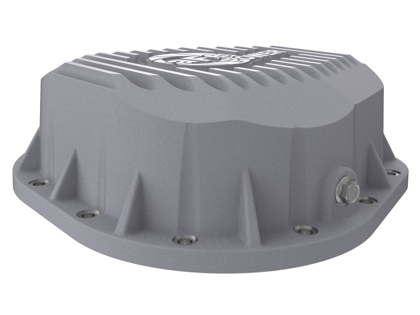 Street Series Rear Differential Cover Raw w/ Machined Fins Ford F-250/F-350/Excursion 86-26 V8 (td) (10.25/10.50-12) aFe Power