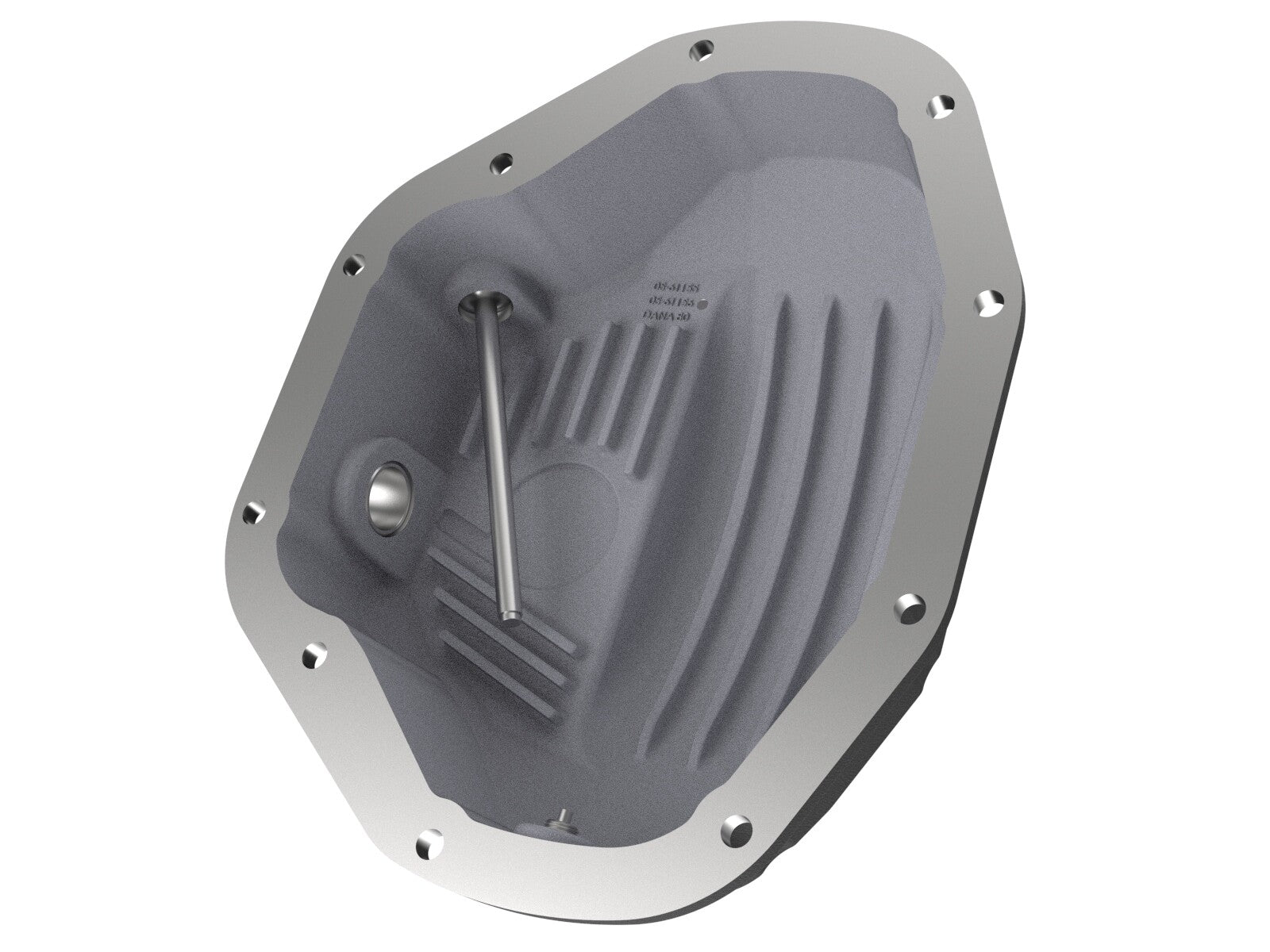 Pro Series Rear Differential Cover Black w/ Machined Fins Dodge Diesel Trucks 94-02 / Ford Diesel Trucks 99-07 aFe Power