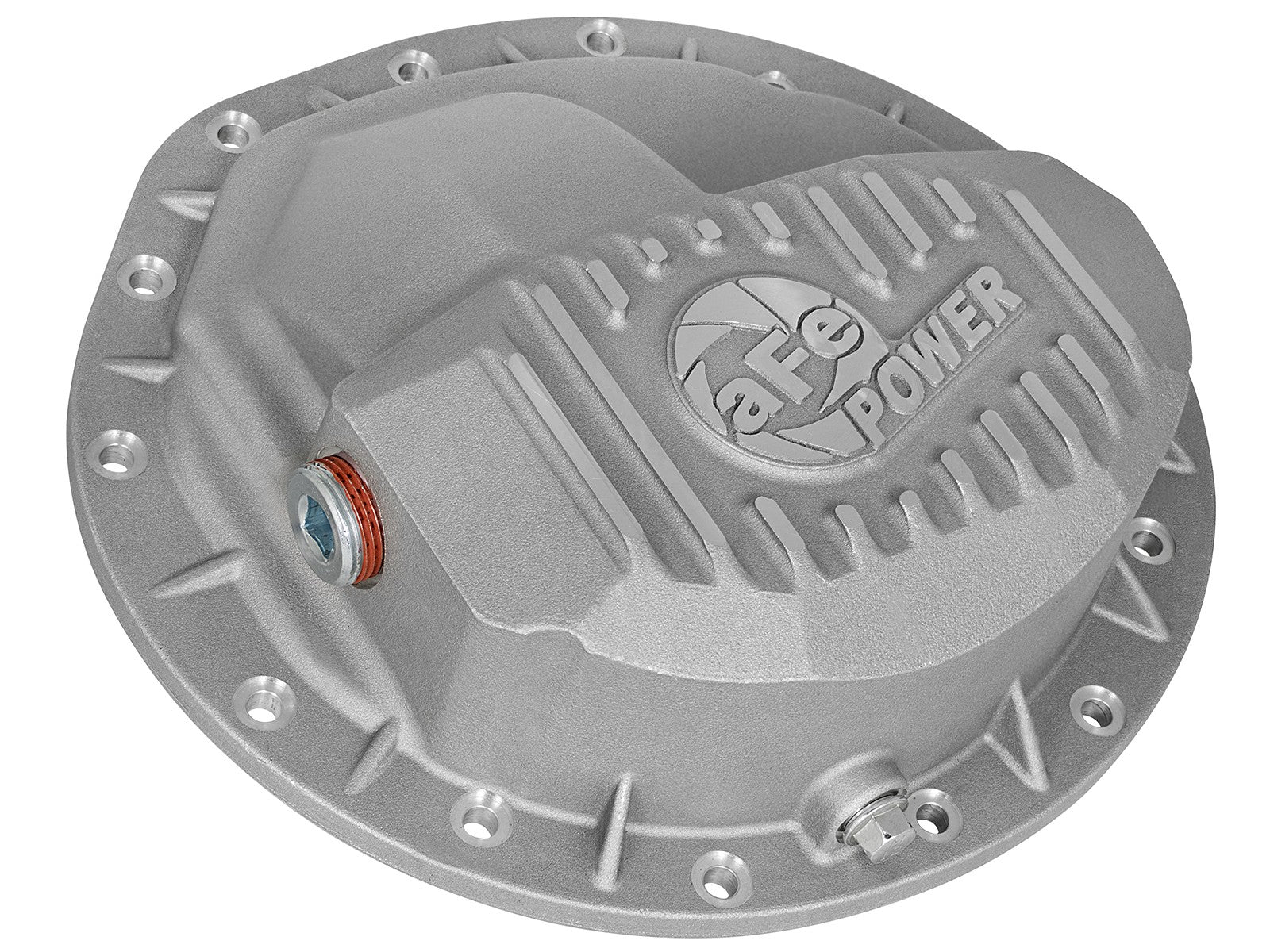 Street Series Front Differential Cover Raw w/ Machined Fins Dodge Diesel Trucks 03-12 L6-5.9/6.7L (td) aFe Power