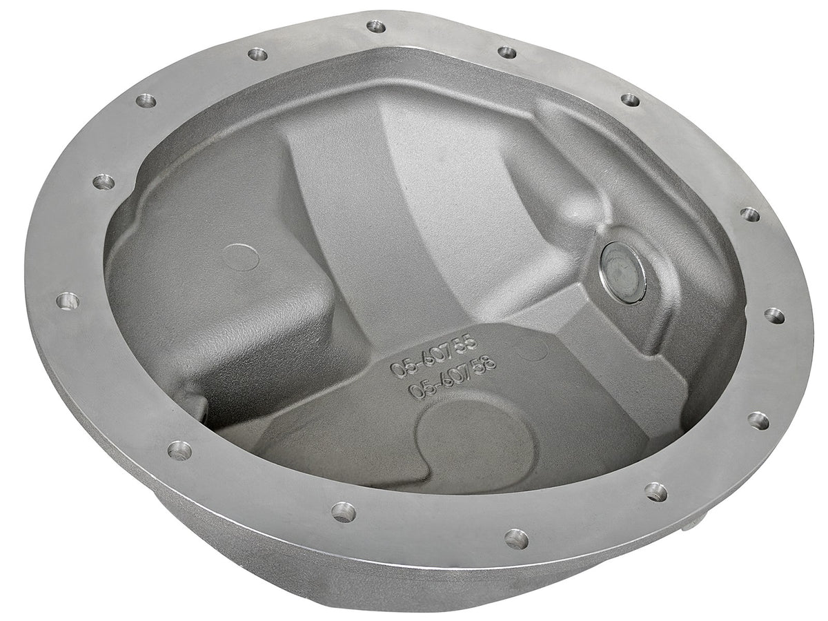Street Series Front Differential Cover Raw w/ Machined Fins Dodge Diesel Trucks 03-12 L6-5.9/6.7L (td) aFe Power
