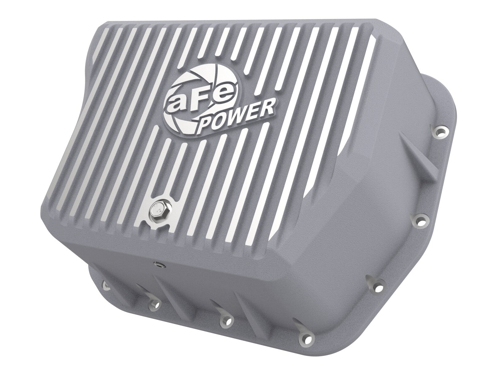 Street Series Transmission Pan Raw w/ Machined Fins Dodge Diesel Trucks 94-07 L6-5.9L (td) aFe Power