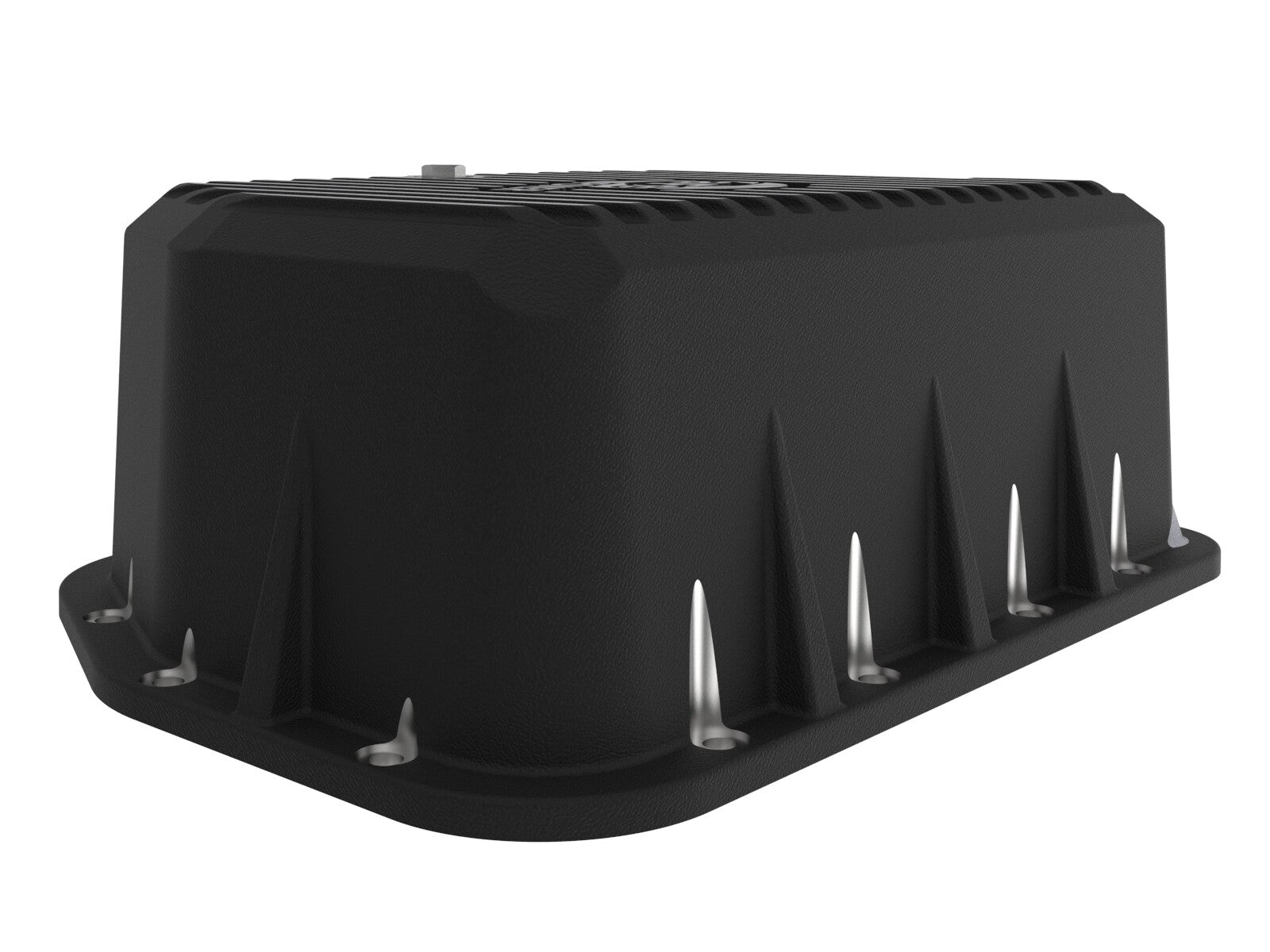 Pro Series Transmission Pan Black w/ Machined Fins Dodge Diesel Trucks 94-07 L6-5.9L (td) aFe Power