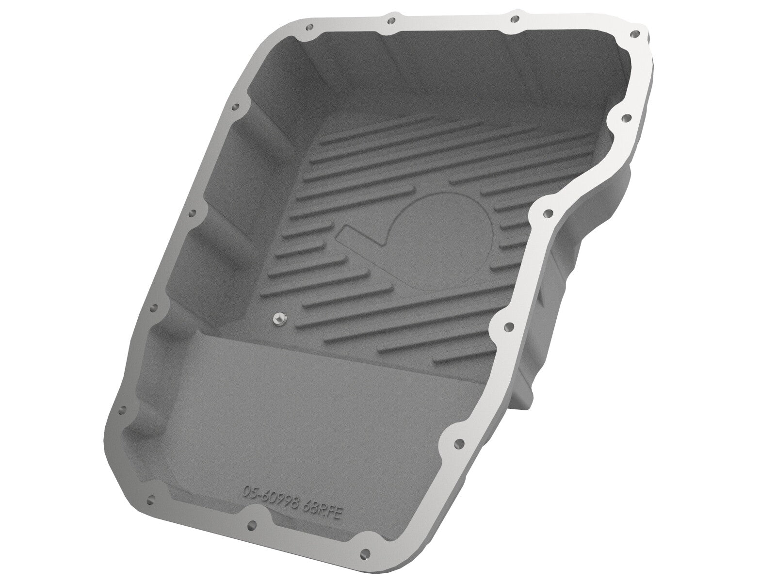 Street Series Transmission Pan Raw w/ Machined Fins Dodge Diesel Trucks 07.5-12 L6-6.7L (td) aFe Power