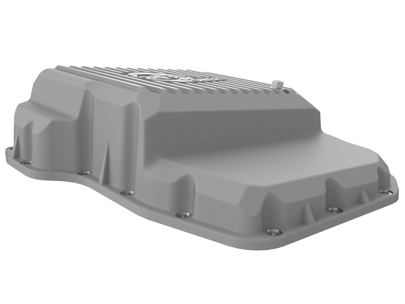 Street Series Transmission Pan Raw w/ Machined Fins Dodge Diesel Trucks 07.5-12 L6-6.7L (td) aFe Power