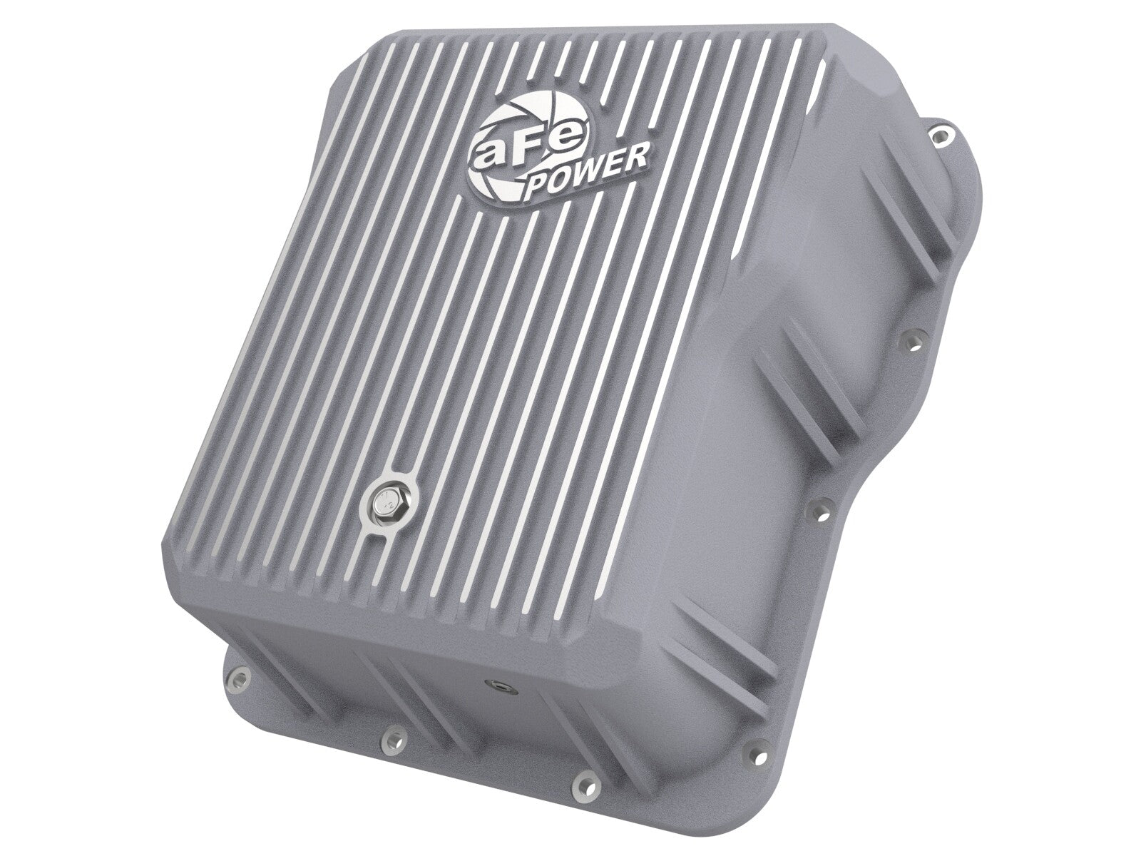 Street Series Transmission Pan Raw w/ Machined Fins GM Diesel Trucks 01-19 V8-6.6L (td) LB7/Lly/Lbz/Lmm/Lml/L5P aFe Power