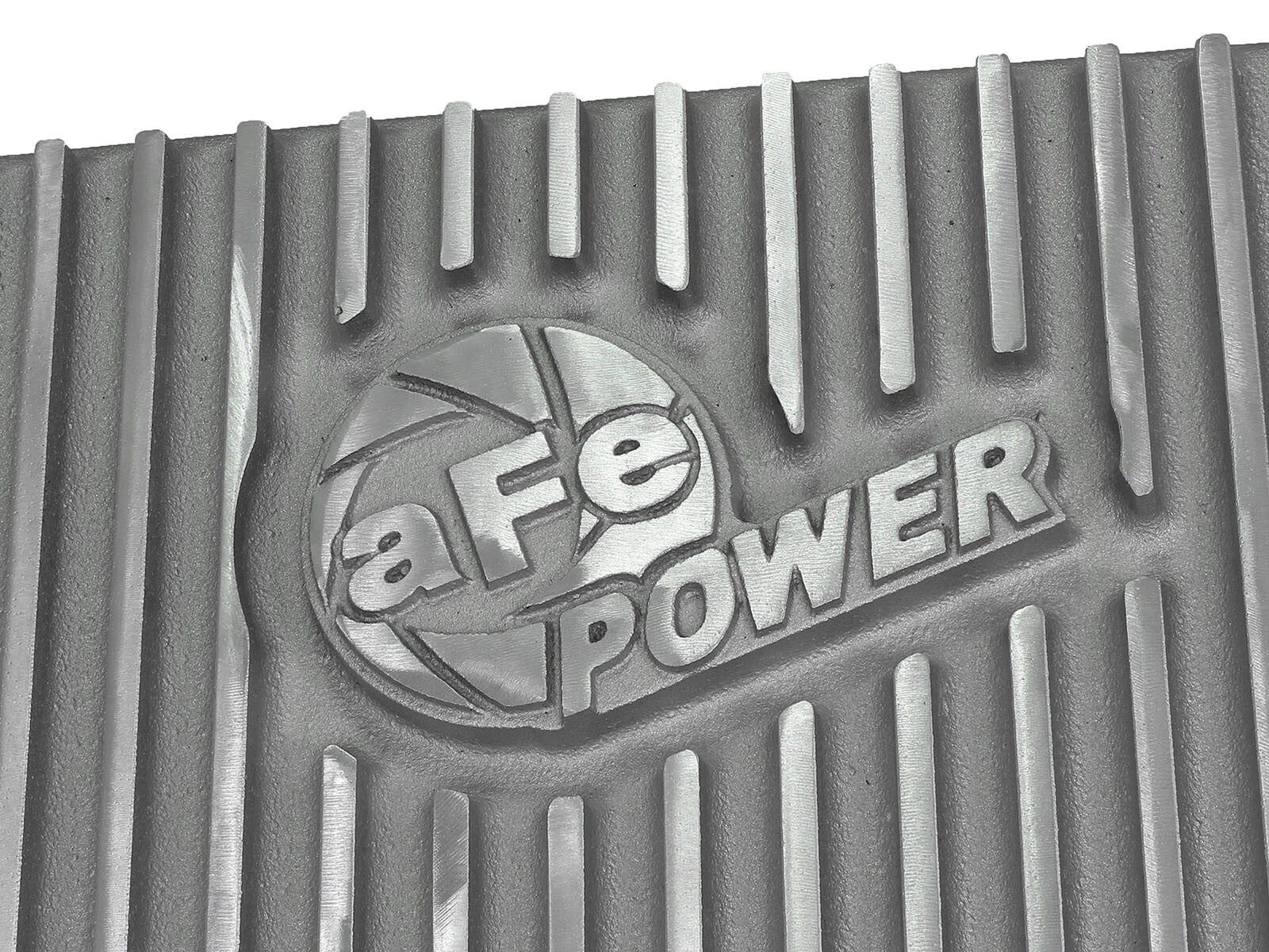 Street Series Transmission Pan Raw w/ Machined Fins GM Diesel Trucks 01-19 V8-6.6L (td) LB7/Lly/Lbz/Lmm/Lml/L5P aFe Power