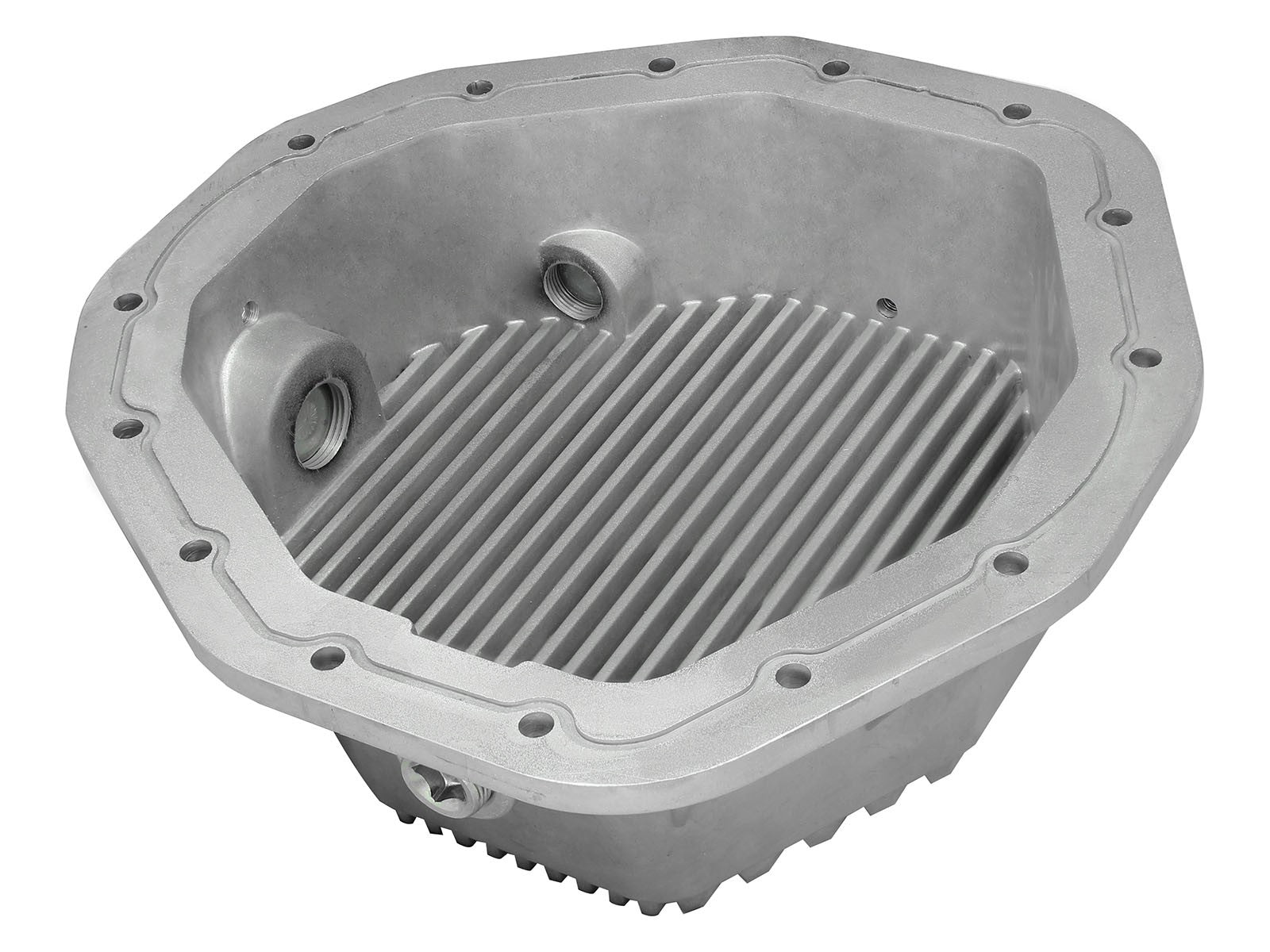 Street Series Rear Differential Cover Raw w/ Machined Fins Dodge Diesel Trucks 03-05 L6-5.9L (td) aFe Power