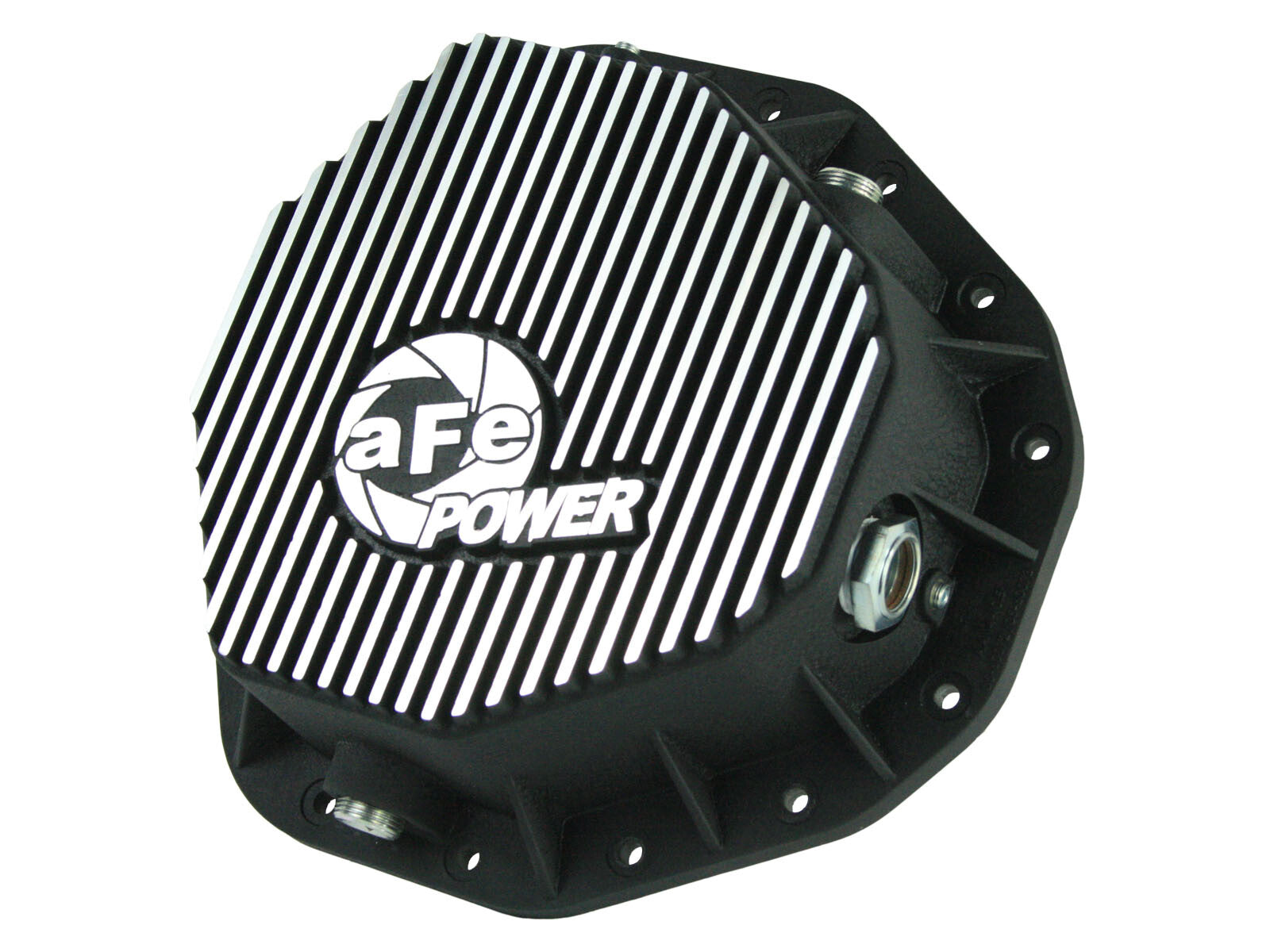 Pro Series Rear Differential Cover Black w/ Machined Fins Dodge Diesel Trucks 03-05 L6-5.9L (td) aFe Power
