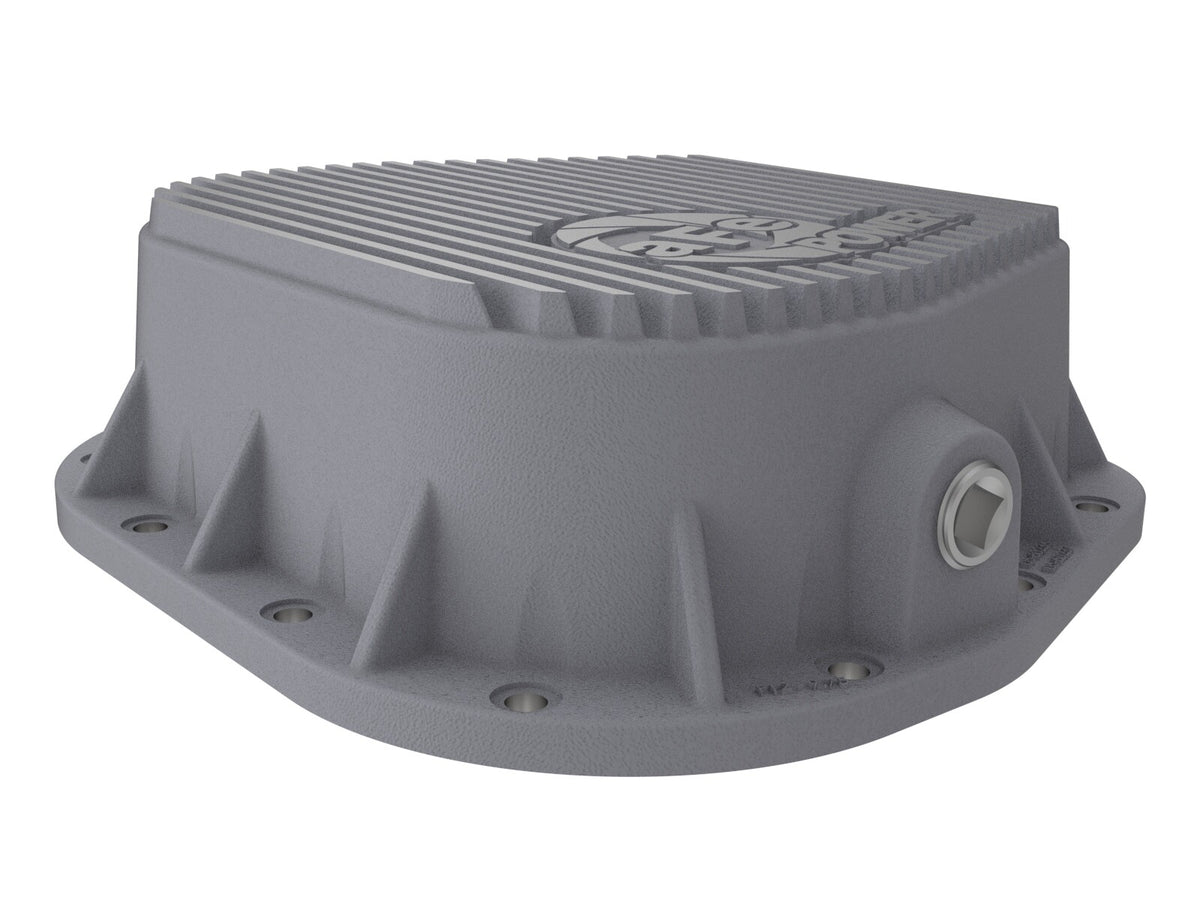 Street Series Rear Differential Cover Raw w/ Machined Fins Ford F-150 97-23 (9.75-12) aFe Power