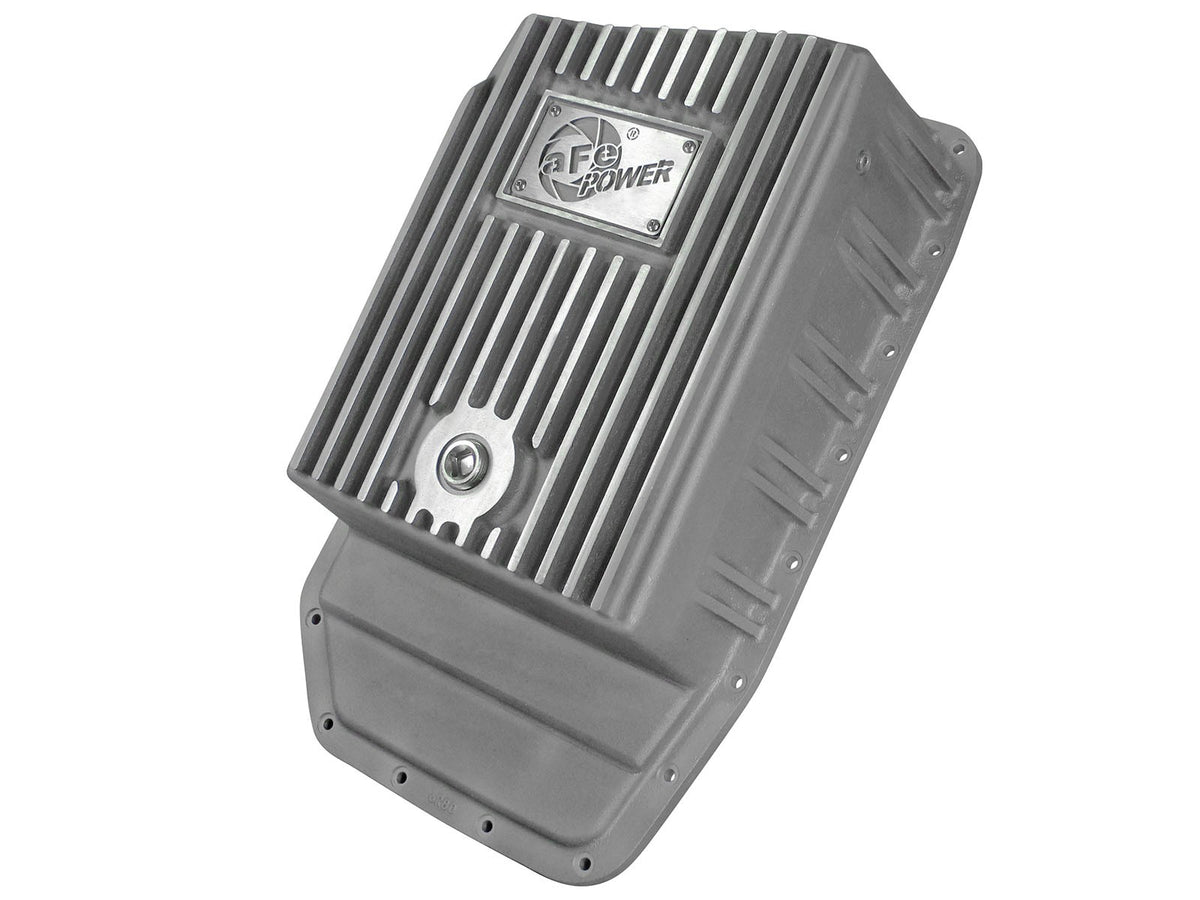 Street Series Transmission Pan Black w/ Machined Fins Ford F-150 Trucks 09-20 (6R80 Transmission) aFe Power
