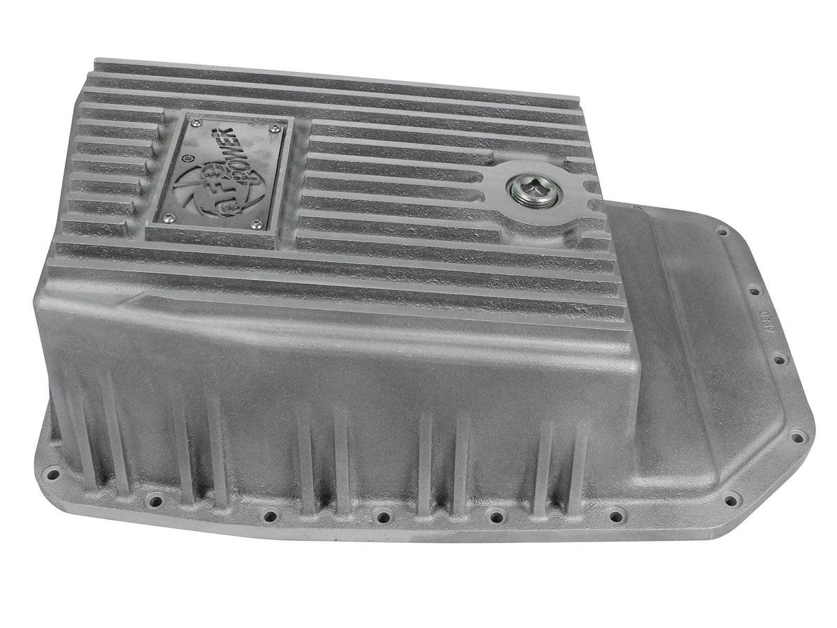 Street Series Transmission Pan Black w/ Machined Fins Ford F-150 Trucks 09-20 (6R80 Transmission) aFe Power