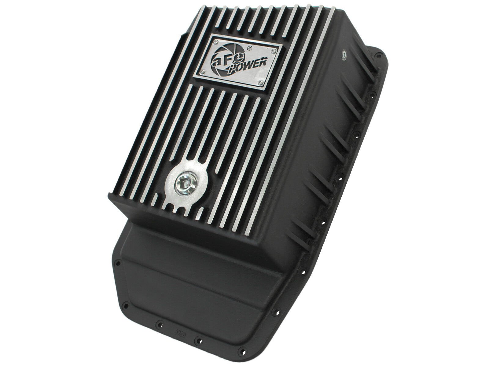 Pro Series Transmission Pan Black w/ Machined Fins Ford F-150 Trucks 09-20 (6R80 Transmission) aFe Power