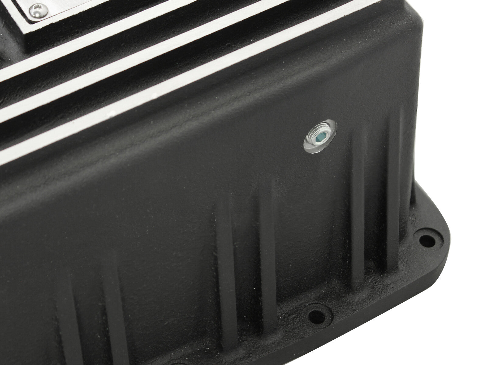 Pro Series Transmission Pan Black w/ Machined Fins Ford F-150 Trucks 09-20 (6R80 Transmission) aFe Power