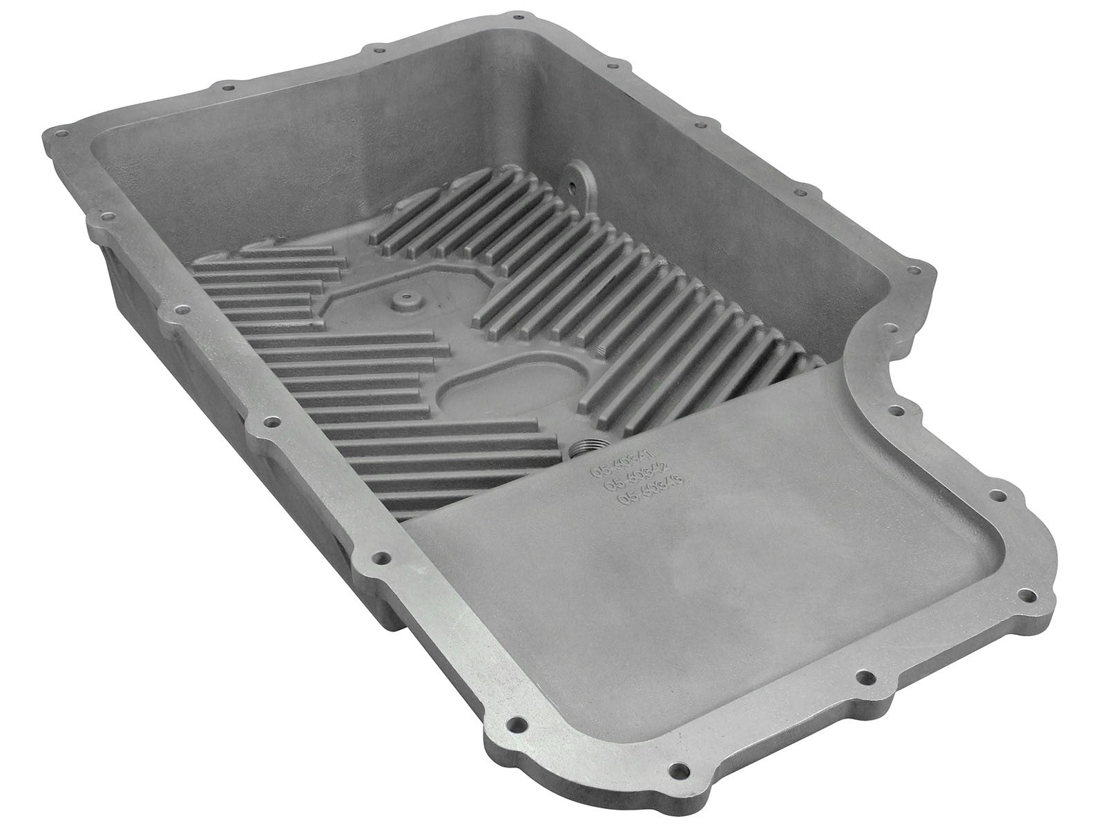 Street Series Transmission Pan Raw w/ Machined Fins Ford Super Duty Trucks 11-21 (6R140 Transmission) aFe Power
