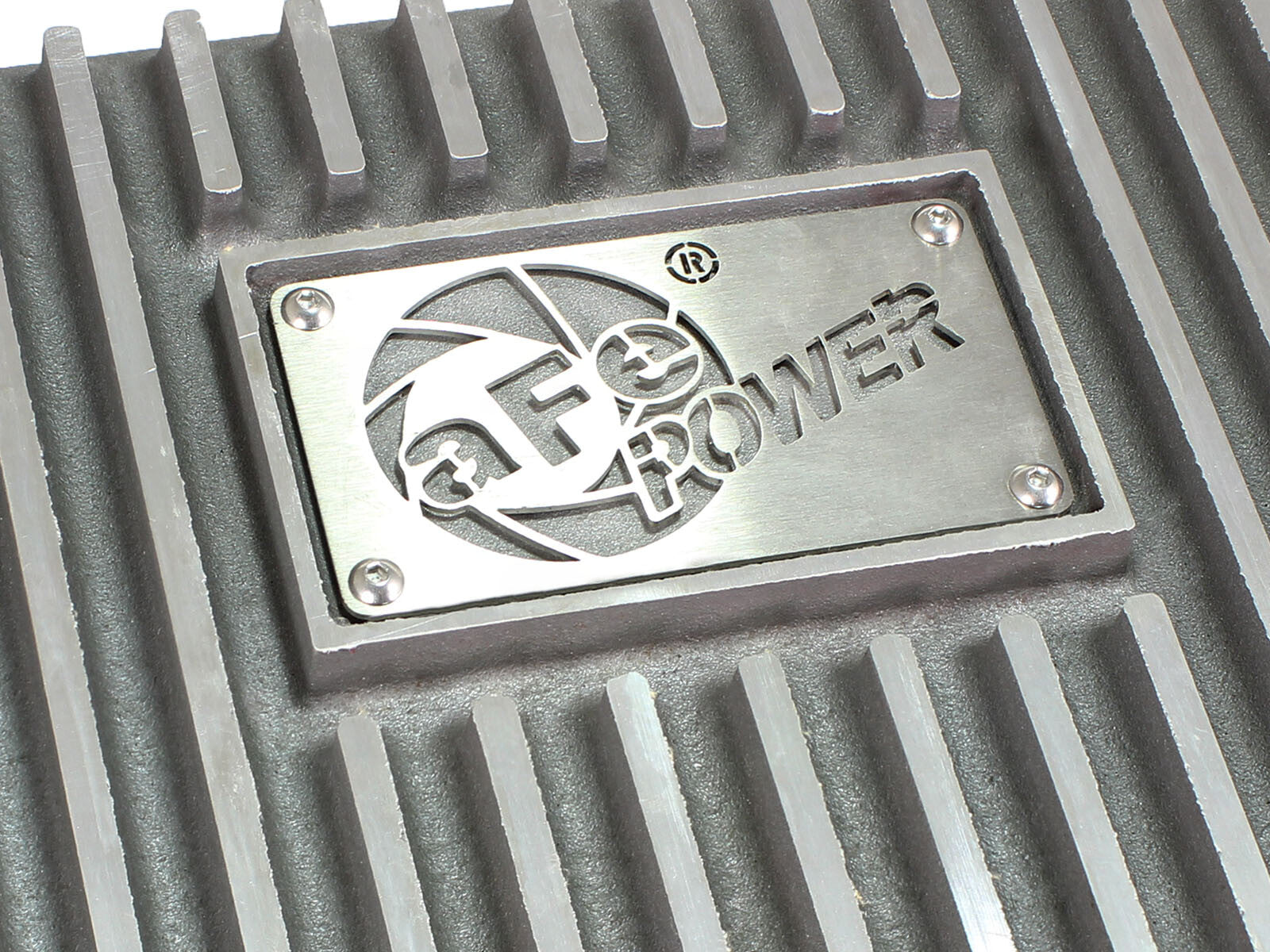 Street Series Transmission Pan Raw w/ Machined Fins Ford Trucks 93-08 aFe Power
