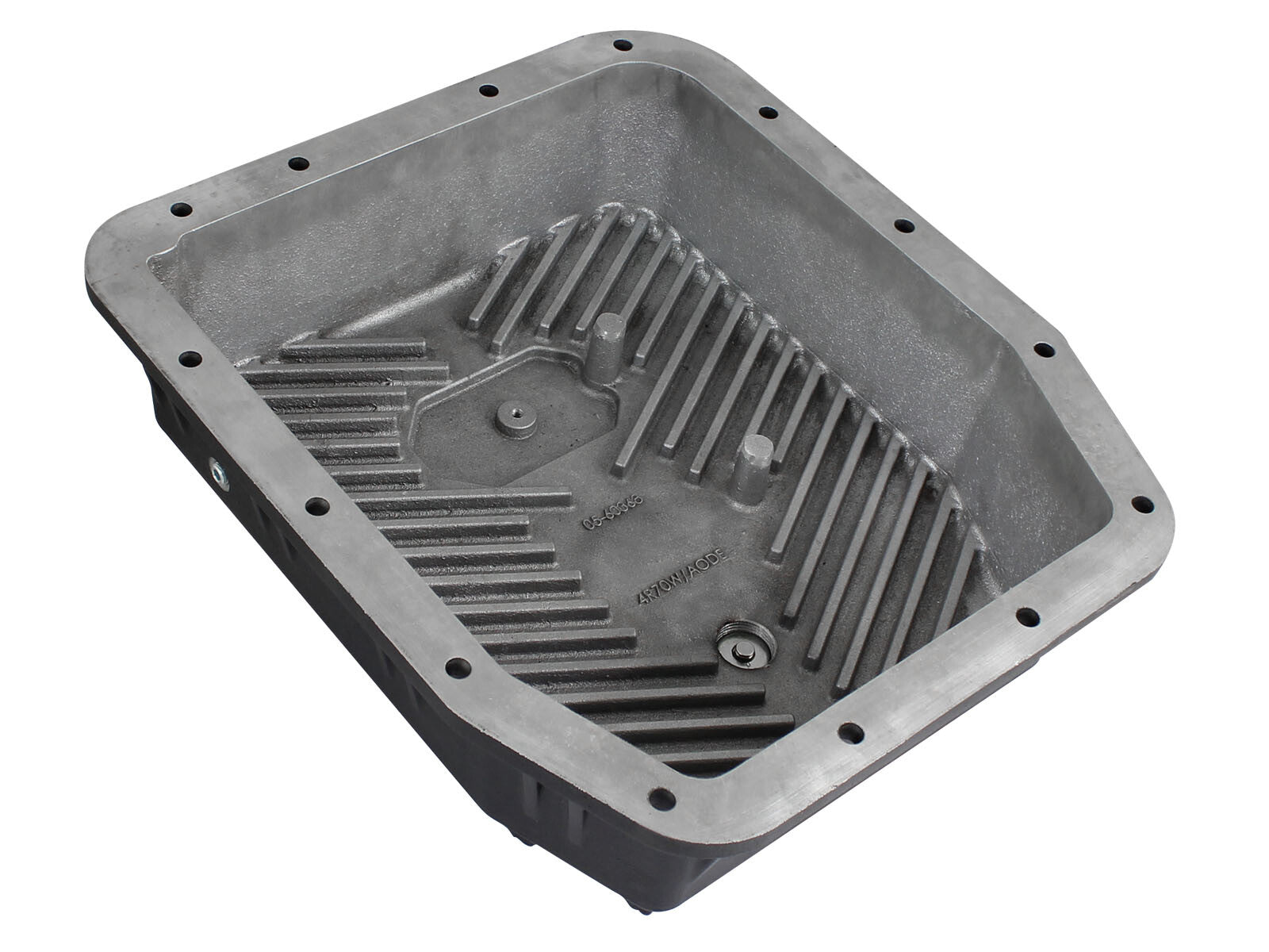 Pro Series Transmission Pan Black w/ Machined Fins Ford Trucks 93-08 aFe Power