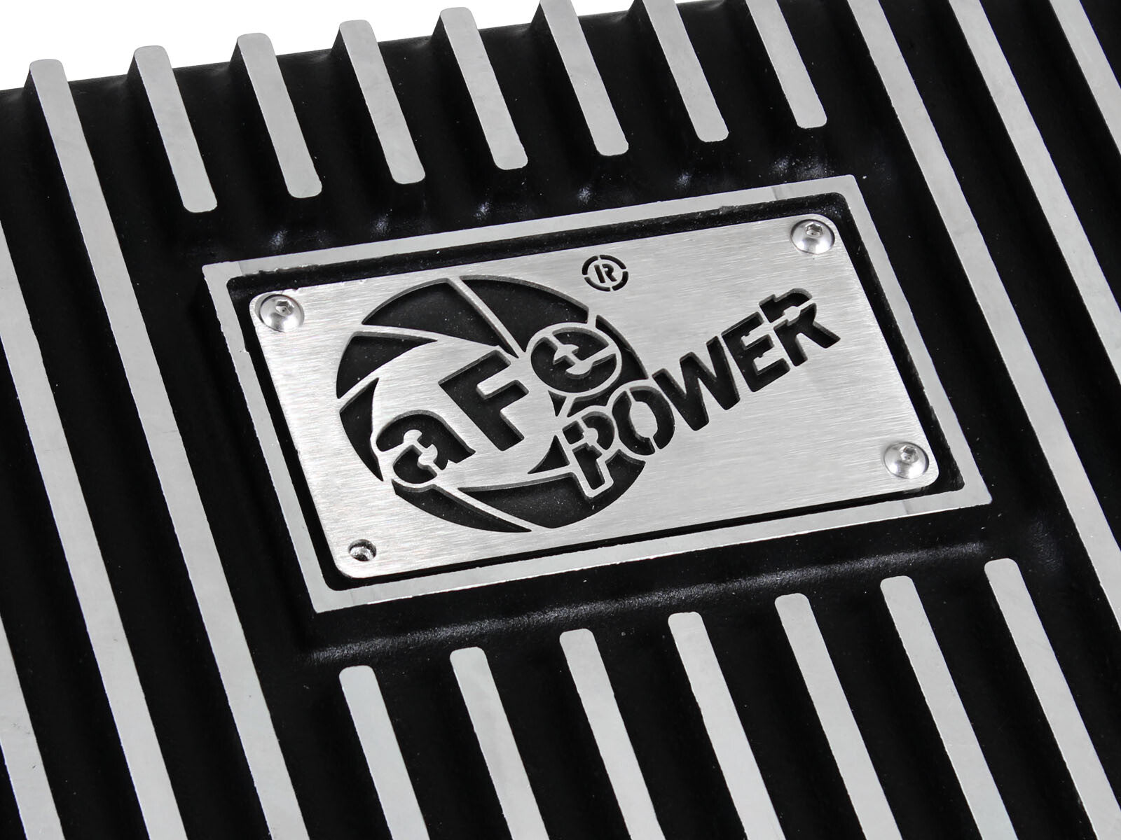 Pro Series Transmission Pan Black w/ Machined Fins Ford Trucks 93-08 aFe Power