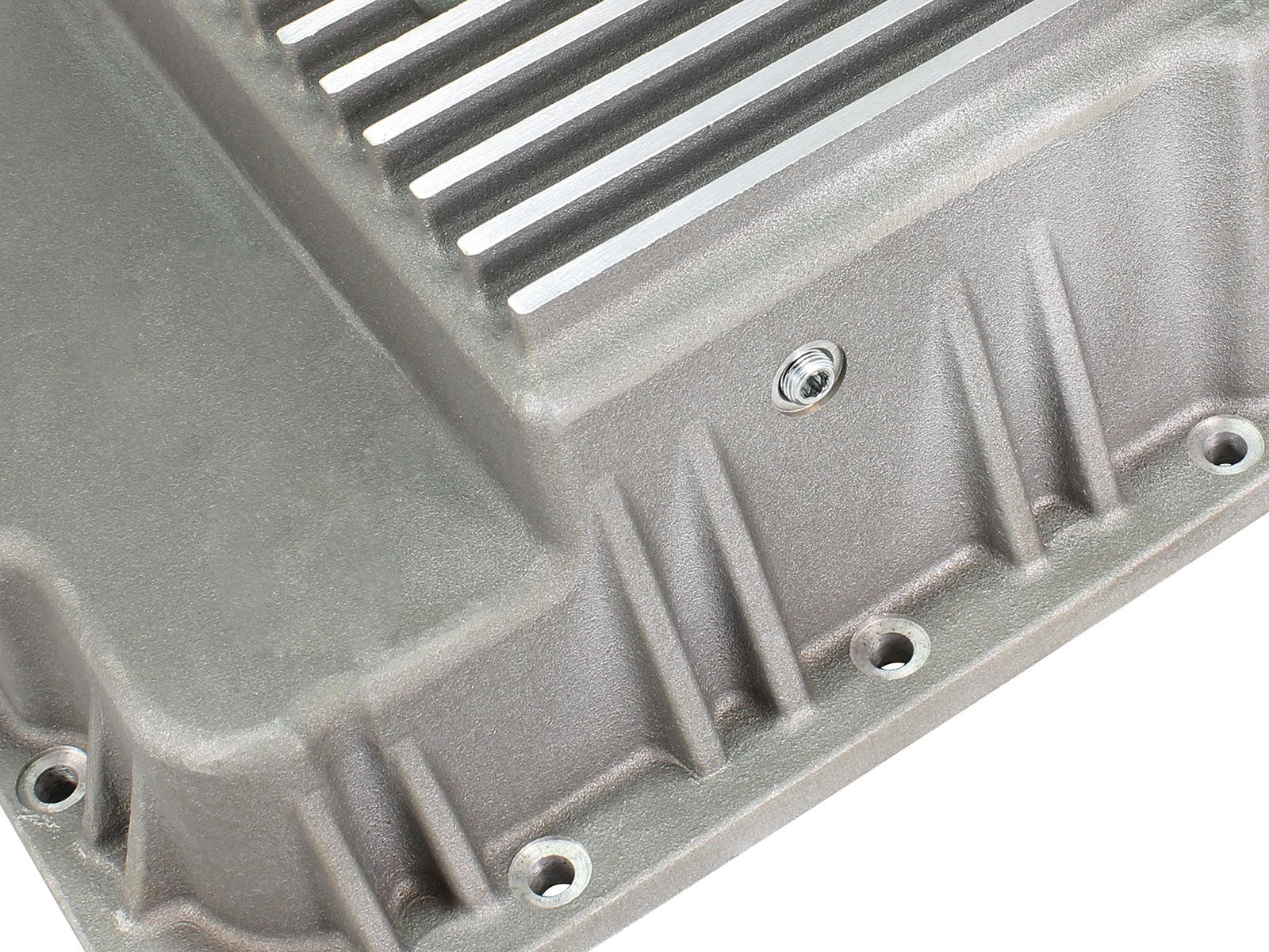 Street Series Transmission Pan Raw w/ Machined Fins GM Trucks 99-16 aFe Power