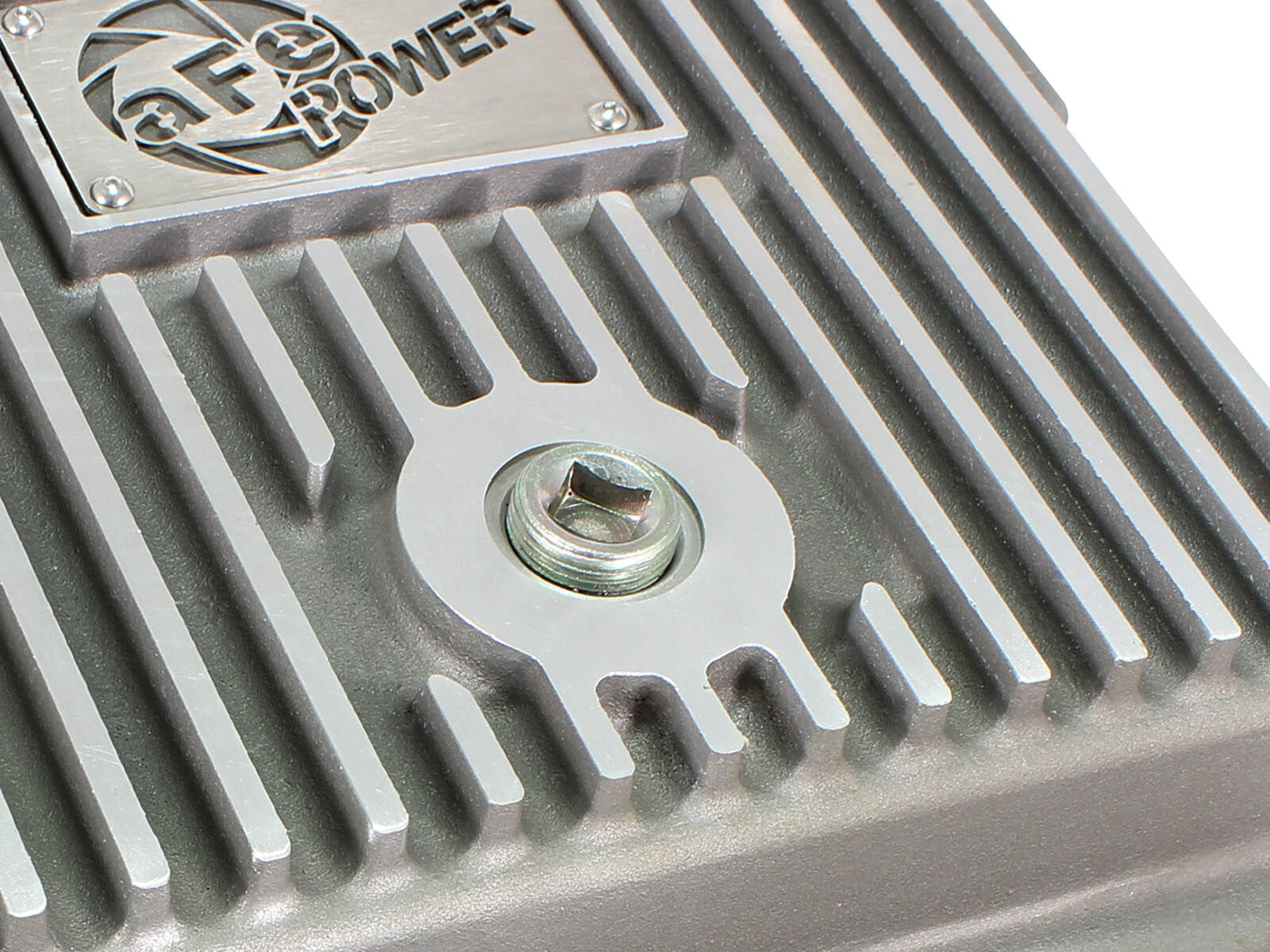Street Series Transmission Pan Raw w/ Machined Fins GM Trucks 99-16 aFe Power
