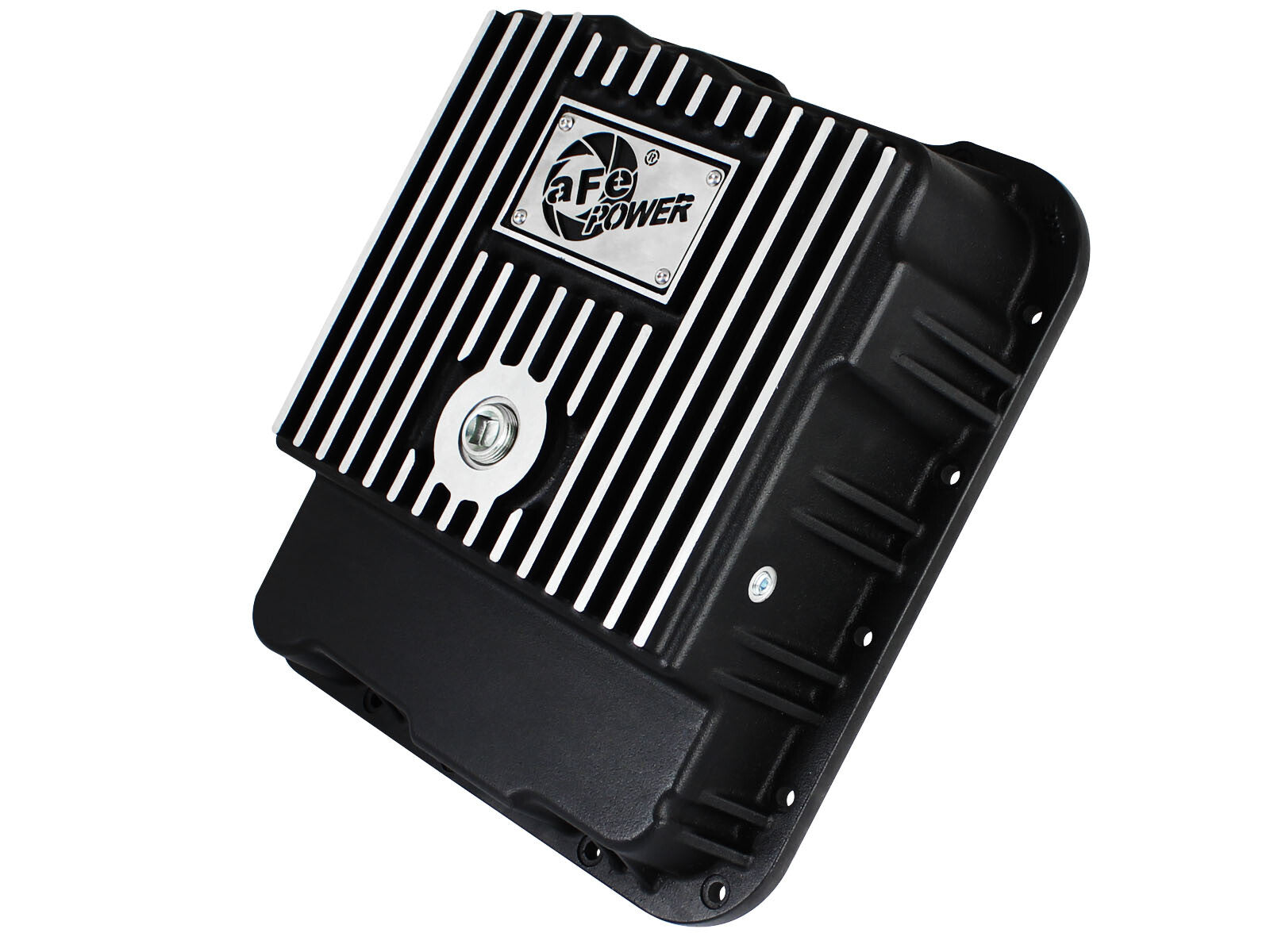 Pro Series Transmission Pan Black w/ Machined Fins GM Trucks 99-16 aFe Power