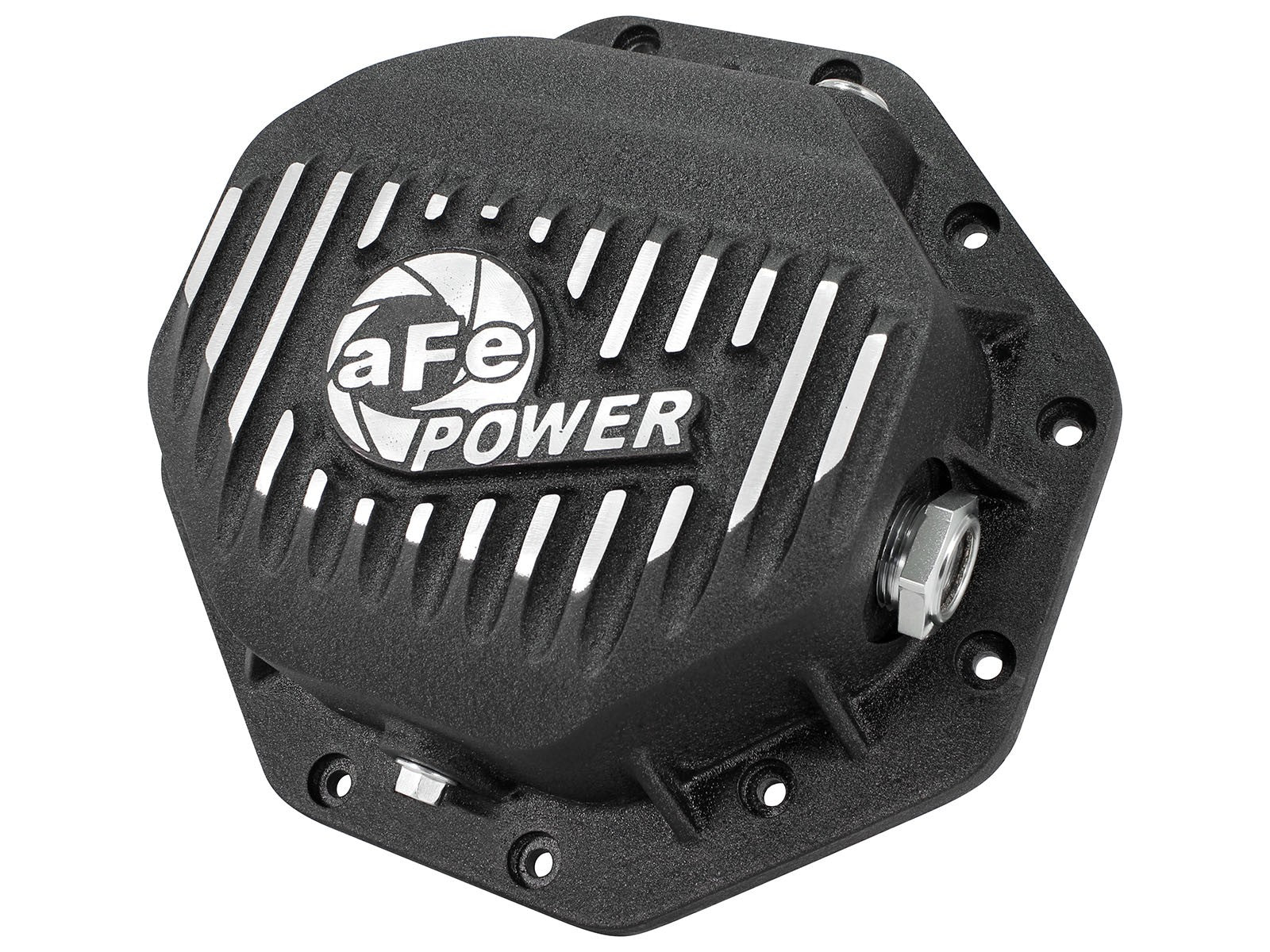 Pro Series Rear Differential Cover Black w/ Machined Fins Dodge 1500 94-18/ Ram EcoDiesel 14-22 (Corporate 9.25-12) aFe Power