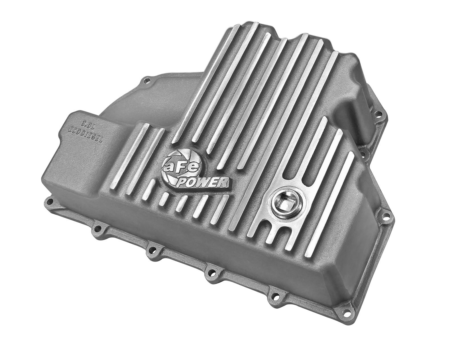 Street Series Engine Oil Pan Raw w/ Machined Fins Dodge Ram 1500 EcoDiesel 14-18 V6-3.0L (td) aFe Power