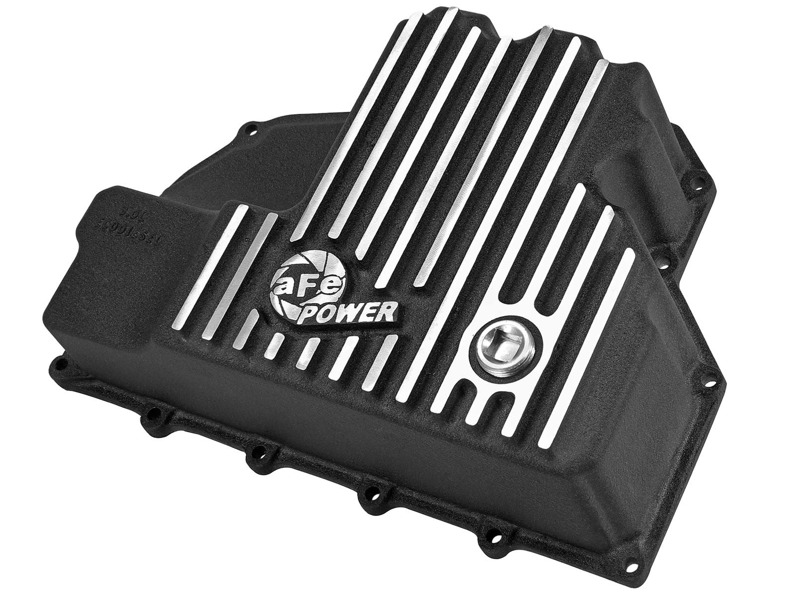 Pro Series Engine Oil Pan Black w/ Machined Fins Dodge Ram 1500 EcoDiesel 14-18 V6-3.0L (td) aFe Power