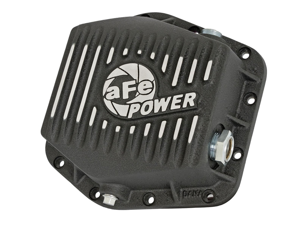 Pro Series Rear Differential Cover Black w/ Machined Fins GM Colorado/Canyon 15-22 L4/V6 (Dana M220-12) aFe Power