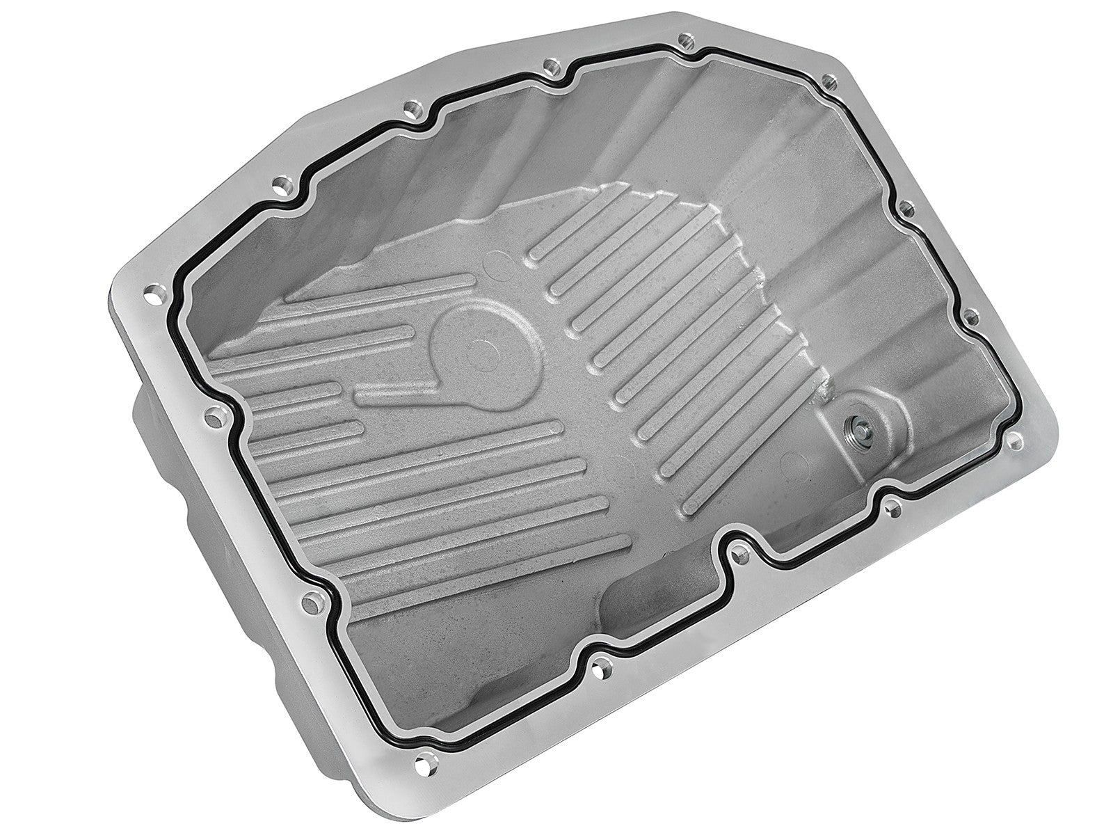 Street Series Engine Oil Pan Raw w/ Machined Fins Ford Diesel Trucks 11-26 V8-6.7L (td) aFe Power