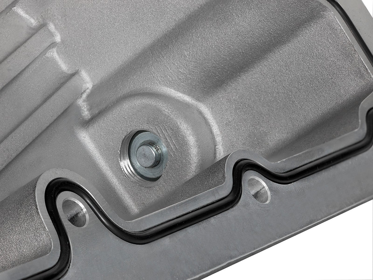 Street Series Engine Oil Pan Raw w/ Machined Fins Ford Diesel Trucks 11-26 V8-6.7L (td) aFe Power