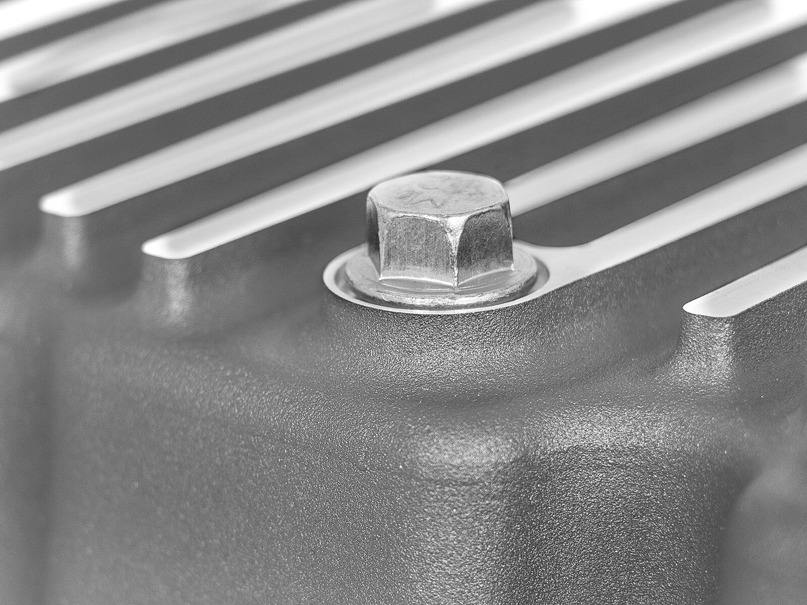 Street Series Engine Oil Pan Raw w/ Machined Fins Ford Diesel Trucks 11-26 V8-6.7L (td) aFe Power