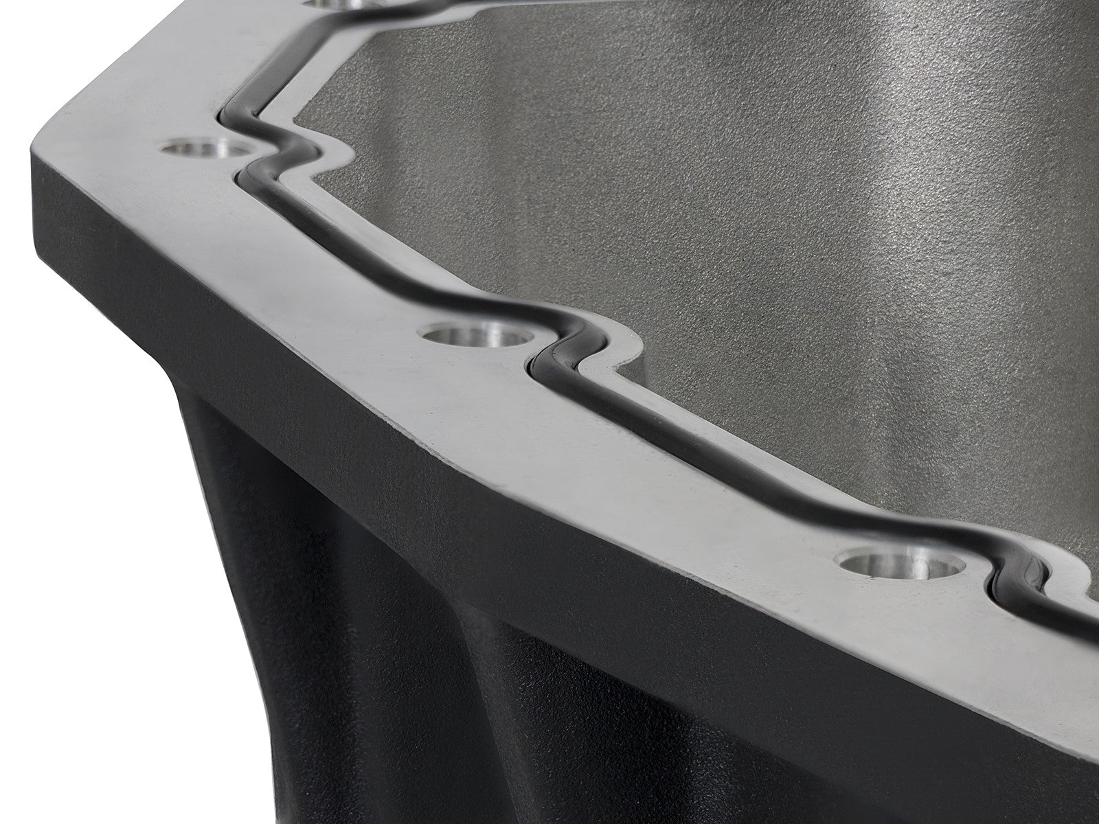 Pro Series Engine Oil Pan Black w/ Machined Fins Ford Diesel Trucks 11-26 V8-6.7L (td) aFe Power