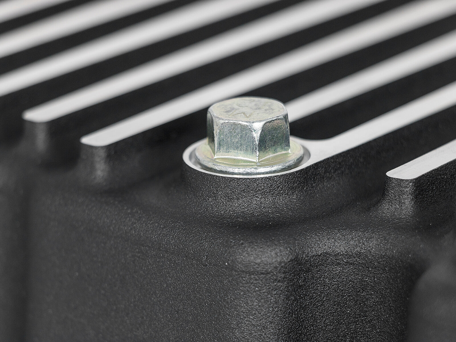 Pro Series Engine Oil Pan Black w/ Machined Fins Ford Diesel Trucks 11-26 V8-6.7L (td) aFe Power