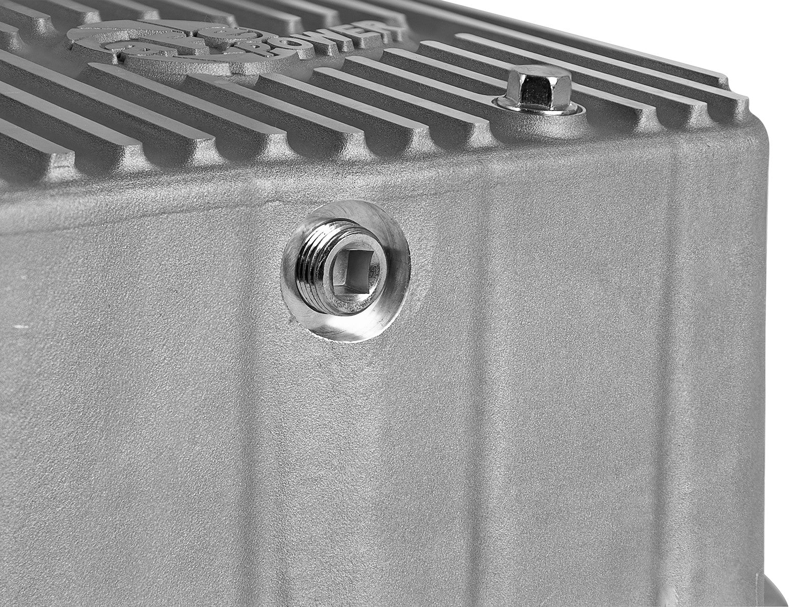Street Series Engine Oil Pan Raw w/ Machined Fins GM Diesel Trucks 01-10 V8-6.6L (td) LB7/Lly/Lbz/Lmm 12 aFe Power