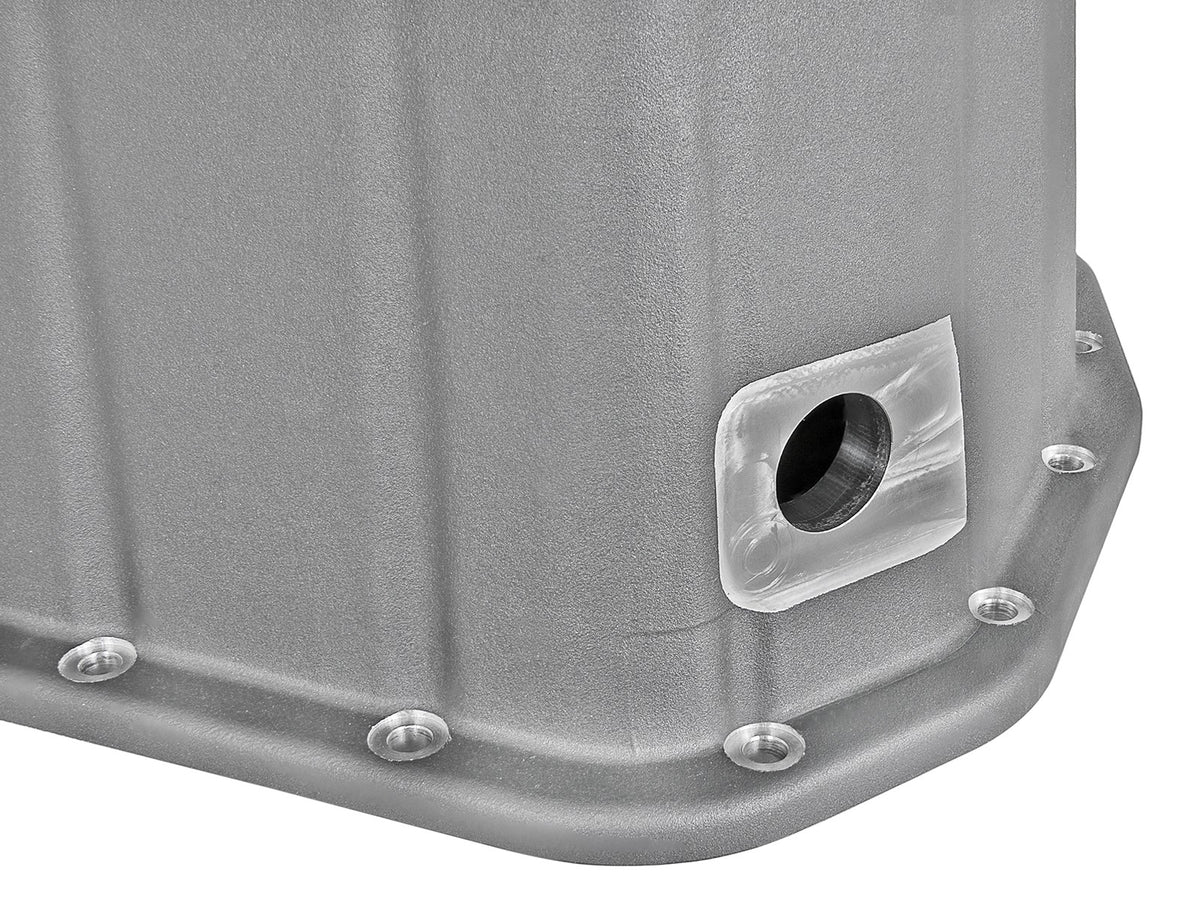 Street Series Engine Oil Pan Raw w/ Machined Fins GM Diesel Trucks 01-10 V8-6.6L (td) LB7/Lly/Lbz/Lmm 12 aFe Power