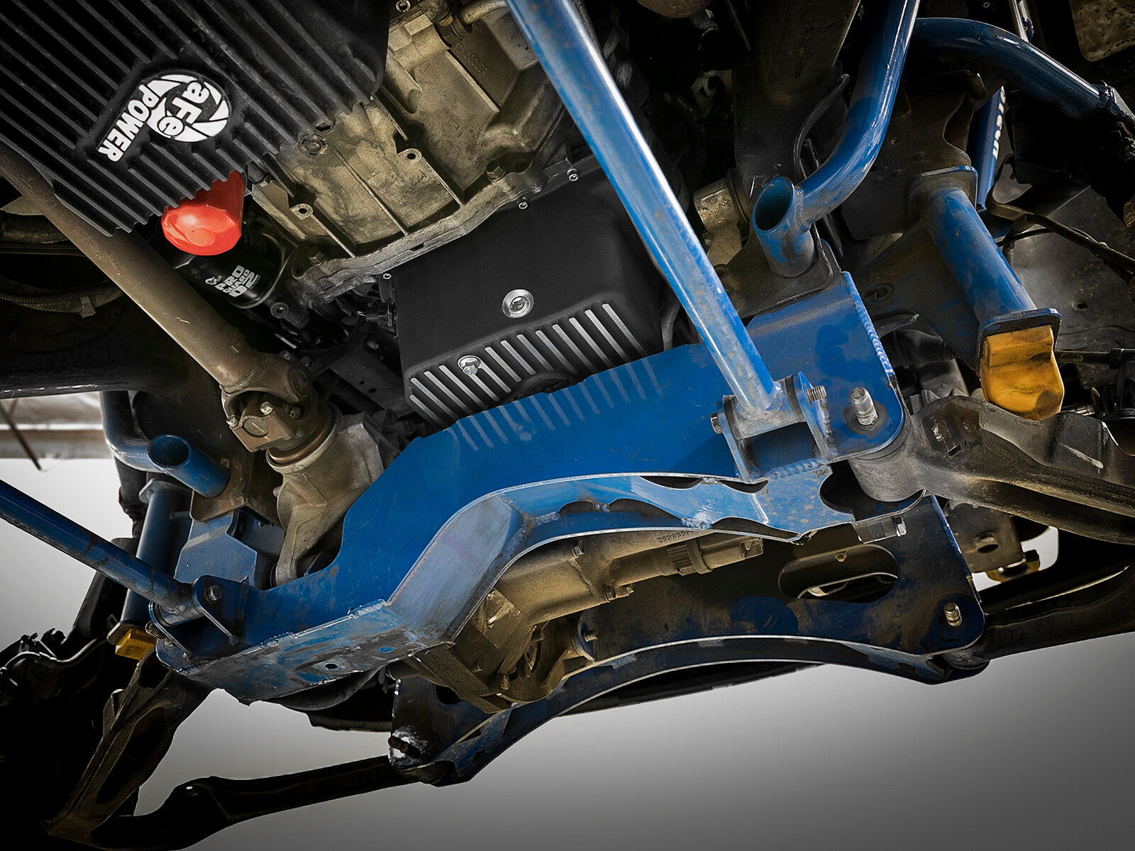 Pro Series Engine Oil Pan Black w/ Machined Fins GM Diesel Trucks 11-16 V8-6.6L (td) Lml aFe Power