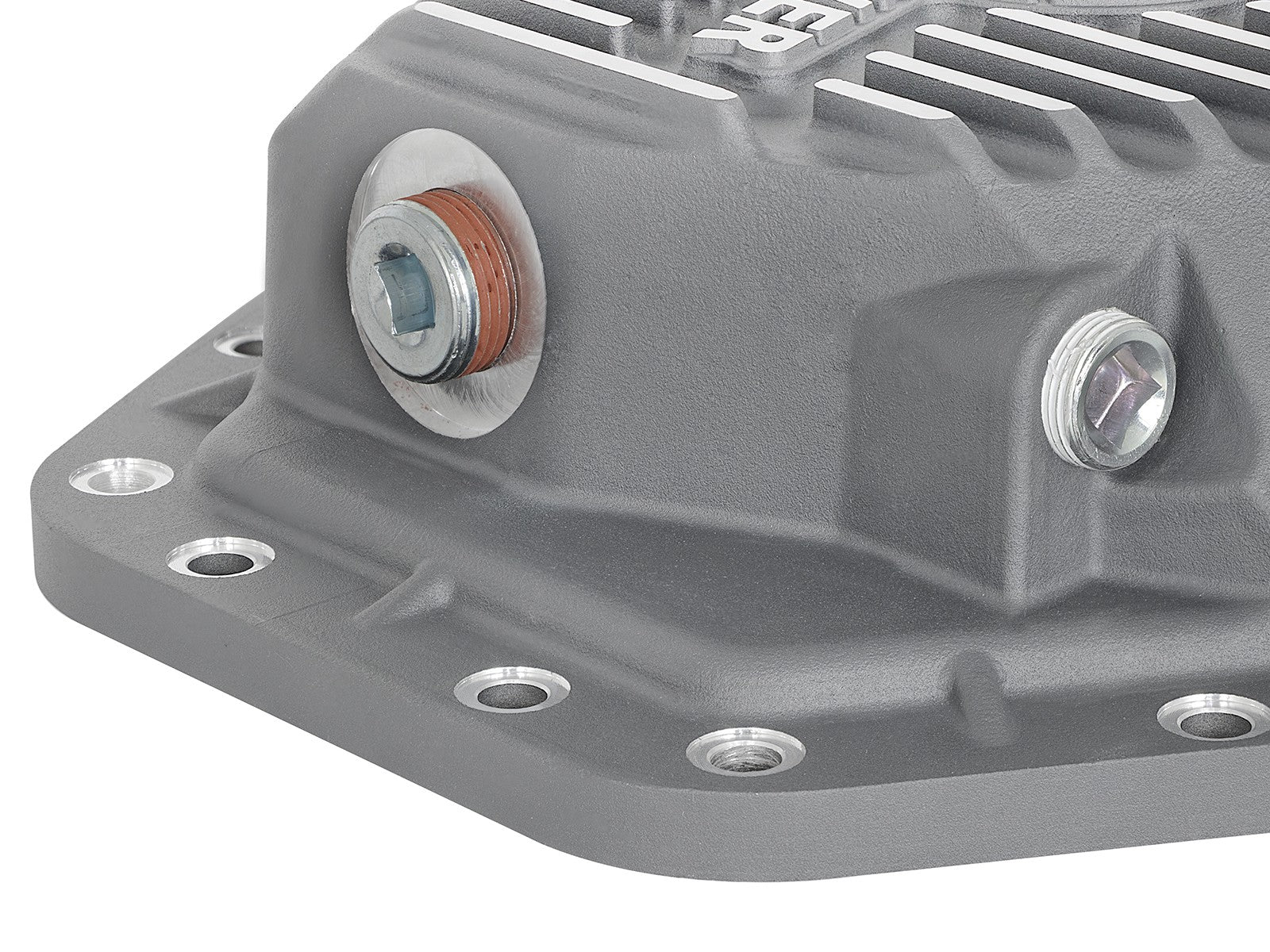 Street Series Rear Differential Cover Raw w/ Machined Fins Ford Diesel Trucks 17-23 V8-6.7L (td) (Dana M275-14) aFe Power