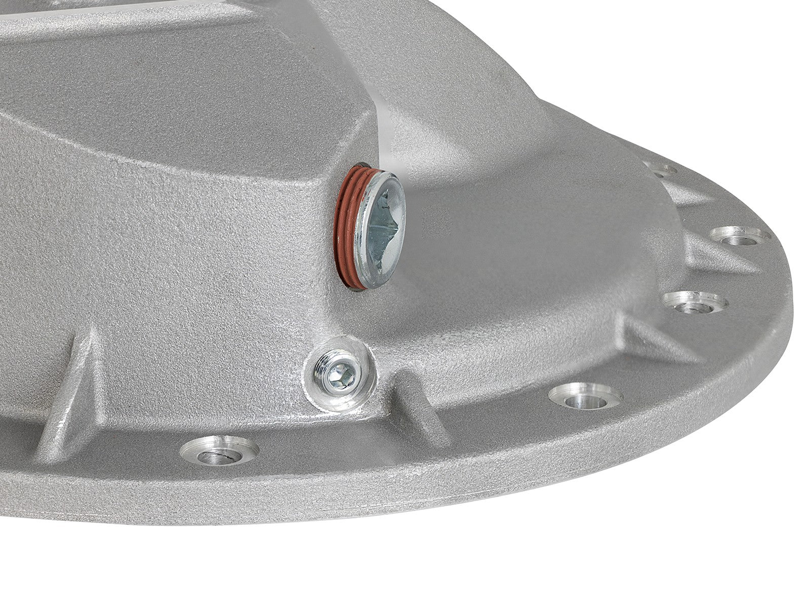 Street Series Rear Differential Cover Raw w/ Machined Fins Nissan Titan Xd 16-19 V8-5.0L (td) (Aam 9.5-14) aFe Power