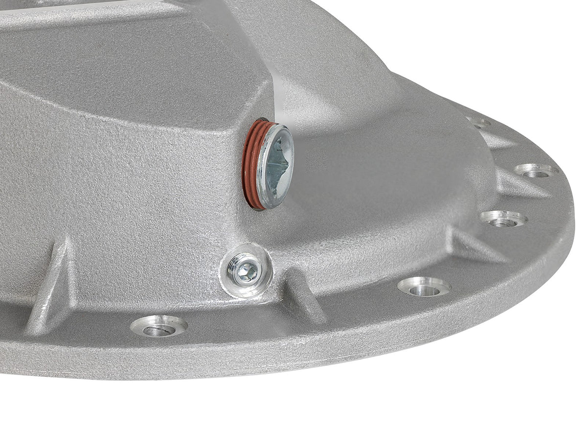 Street Series Rear Differential Cover Raw w/ Machined Fins Nissan Titan Xd 16-19 V8-5.0L (td) (Aam 9.5-14) aFe Power