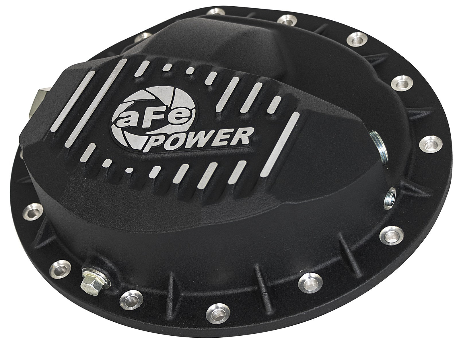 Pro Series Rear Differential Cover Black w/ Machined Fins Nissan Titan Xd 16-19 V8-5.0L (td) (Aam 9.5-14) aFe Power