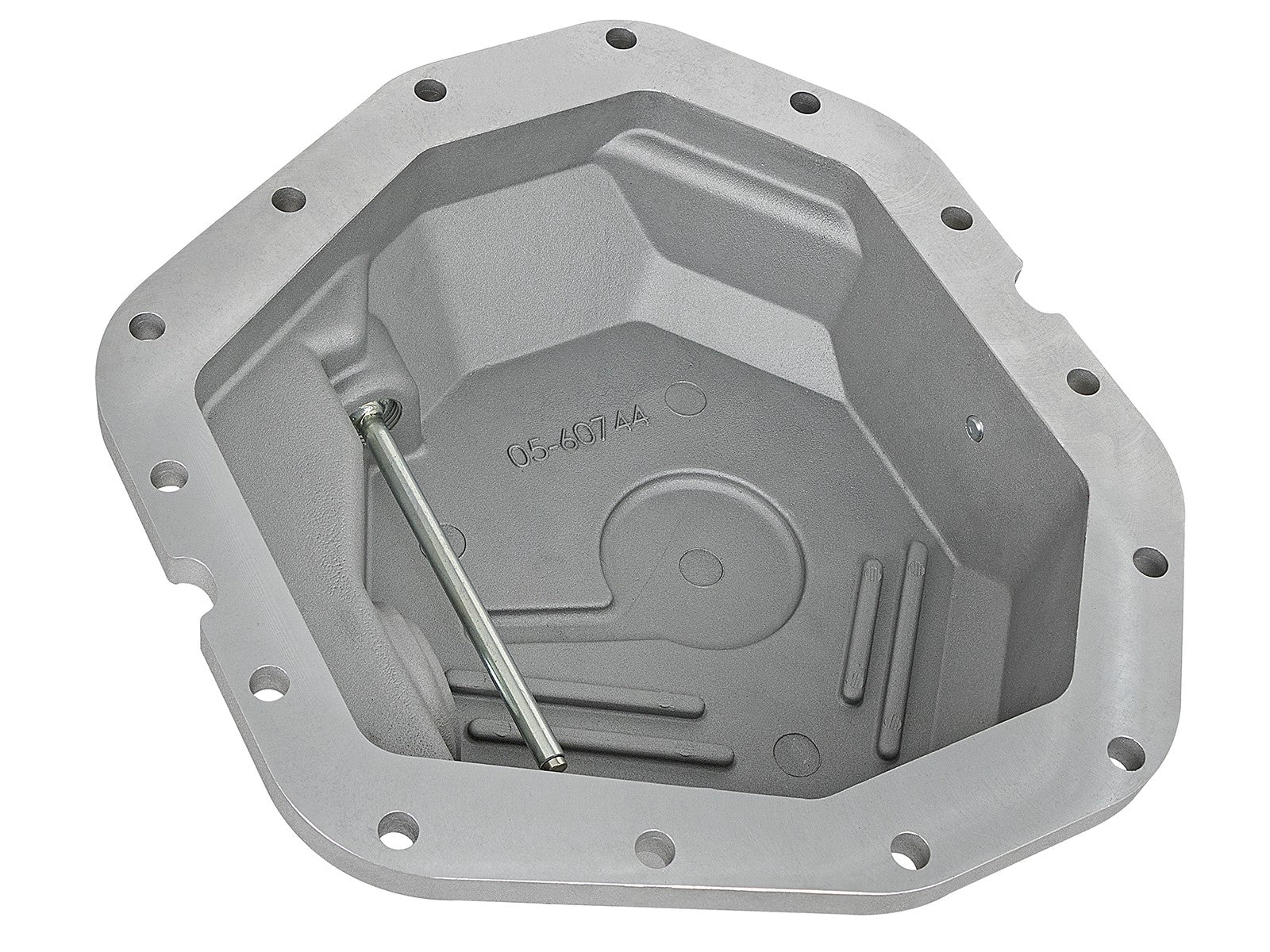 Street Series Rear Differential Cover Raw w/ Machined Fins Ford Diesel Trucks 17-23 V8-6.7L (td) (Dana M300-14) aFe Power