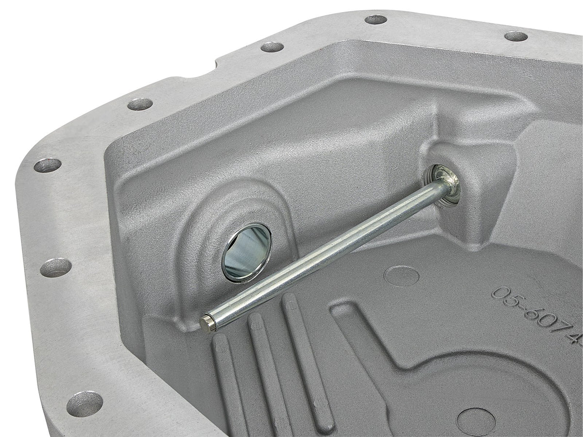 Street Series Rear Differential Cover Raw w/ Machined Fins Ford Diesel Trucks 17-23 V8-6.7L (td) (Dana M300-14) aFe Power