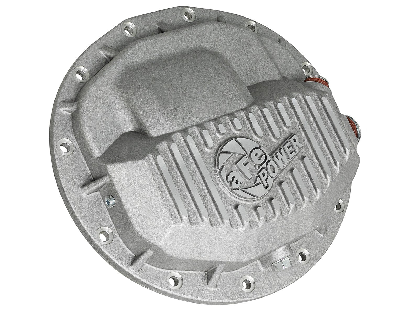 Street Series Front Differential Cover Raw w/ Machined Fins Dodge Trucks 2500/3500 13-23 (Aam 9.25-12) aFe Power