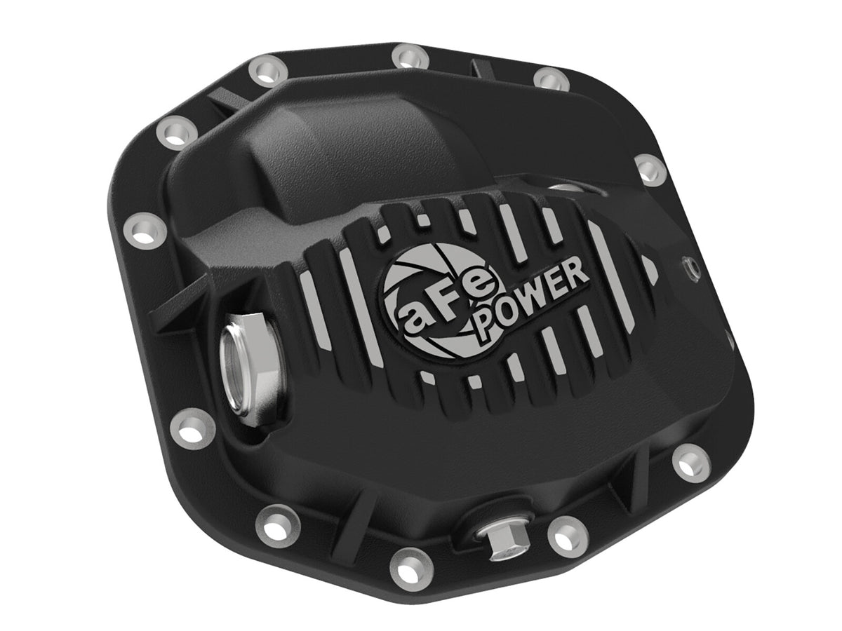 Pro Series Front Differential Cover Black w/ Oil Jeep Wrangler (Jl) 18-23 L4-2.0L (t)/ V6-3.6L (Dana M186) aFe Power