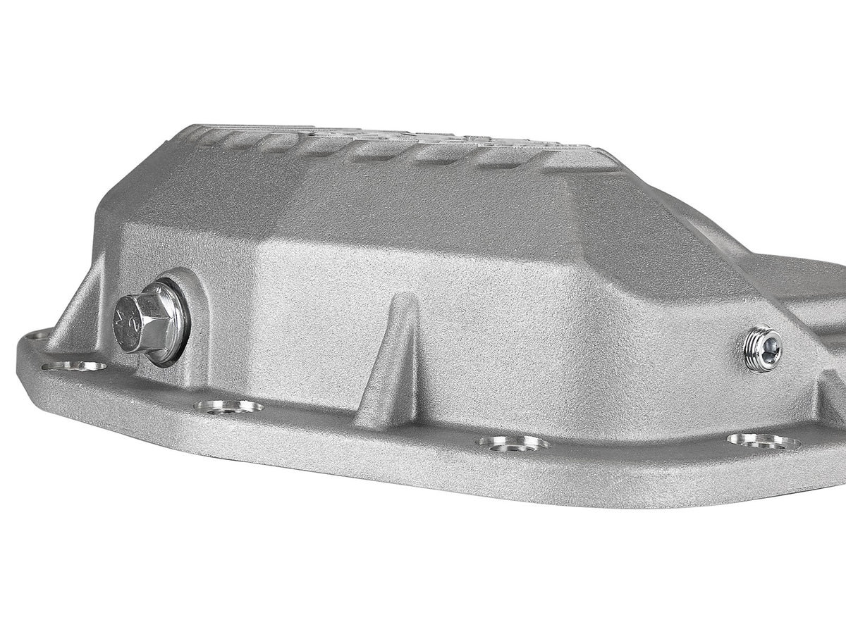 Street Series Front Differential Cover Raw Finish w/ Machined Fins Jeep Wrangler (Jl) 18-23/ Gladiator (Jt) 20-23 (Dana M210) aFe Power