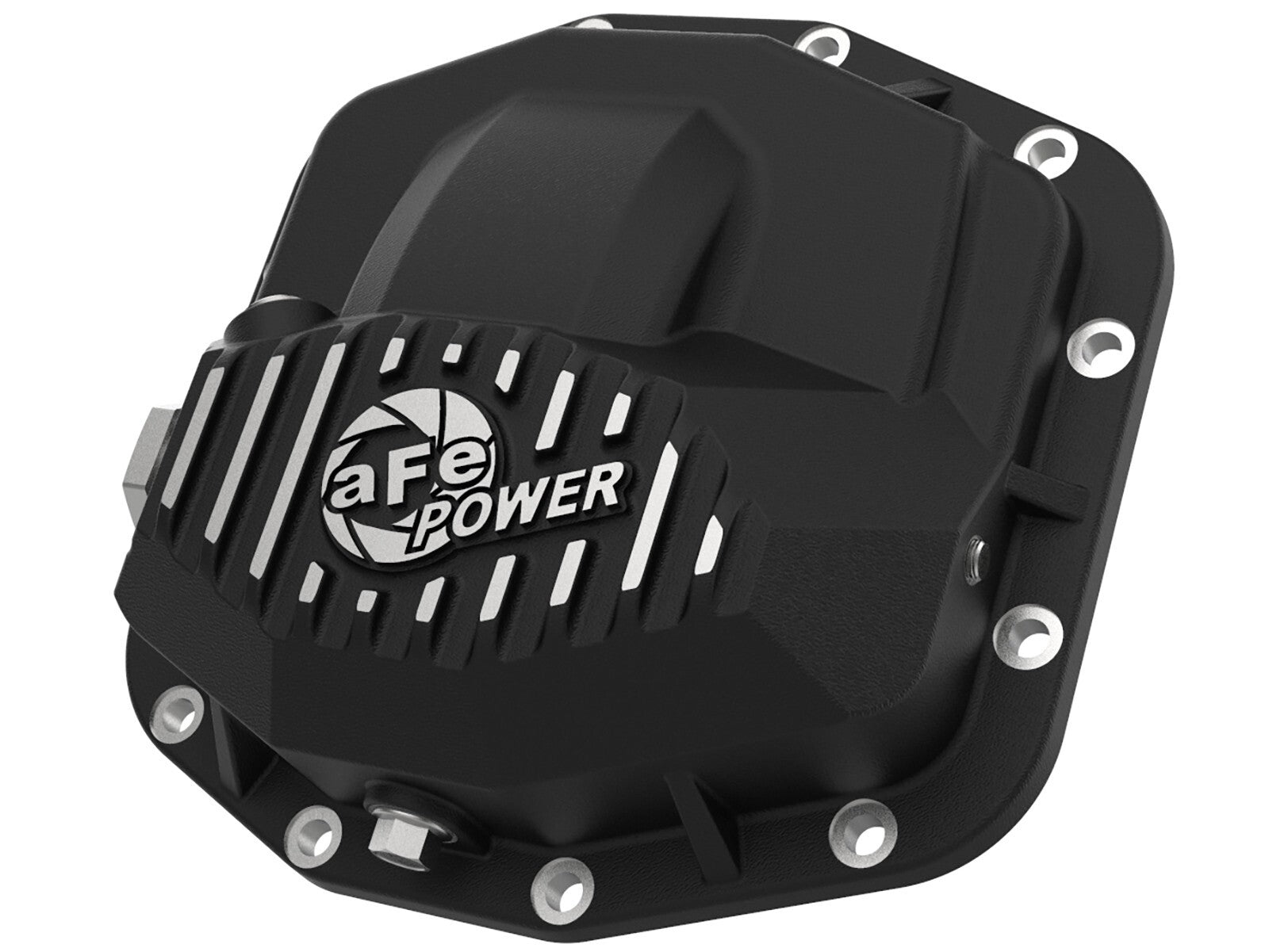 Pro Series Front Differential Cover Black Finish w/ Machined Fins Jeep Wrangler (Jl) 18-23/ Gladiator (Jt) 20-23 (Dana M210) aFe Power