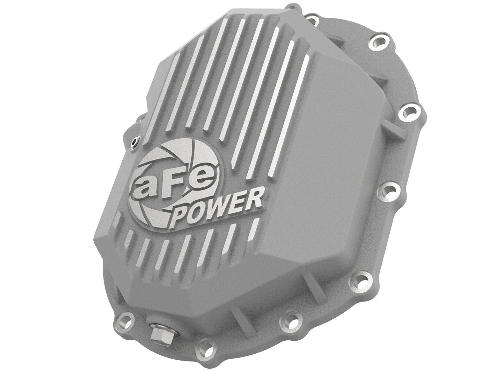 Street Series Front Differential Cover Raw w/ Machined Fins GM 2500/3500 11-20 V8-6.0L/6.6L (Aam 9.25) aFe Power