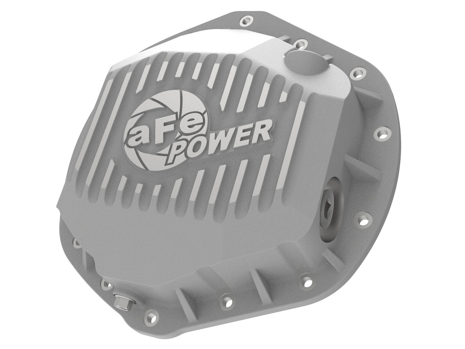 Street Series Rear Differential Cover Raw w/ Machined Fins GM Diesel Trucks 01-19 V8-6.6L (td) LB7/Lly/Lbz/Lmm/Lml/L5P aFe Power