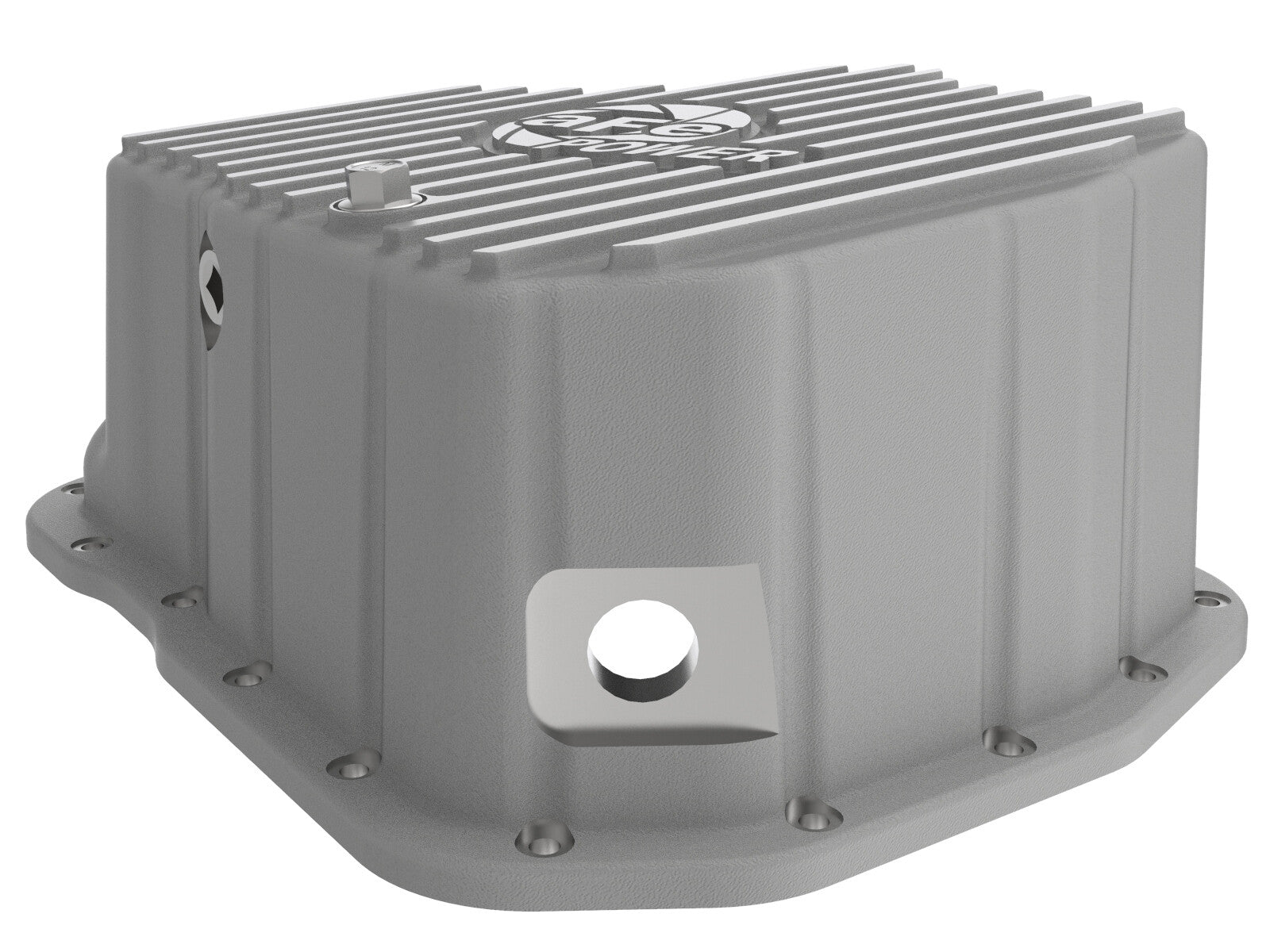 Street Series Engine Oil Pan Raw w/ Machined Fins GM Diesel Trucks 01-10 V8-6.6L (td) LB7/Lly/Lbz/Lmm 11 aFe Power